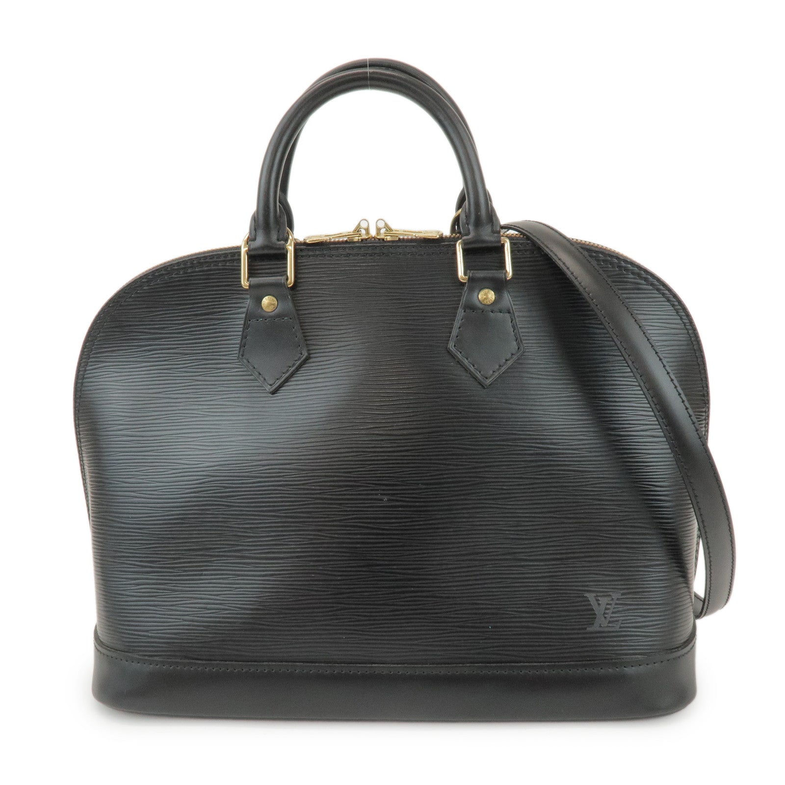 Louis Vuitton Epi Alma 2Way Hand Bag Shoulder Bag Noir Black M52142