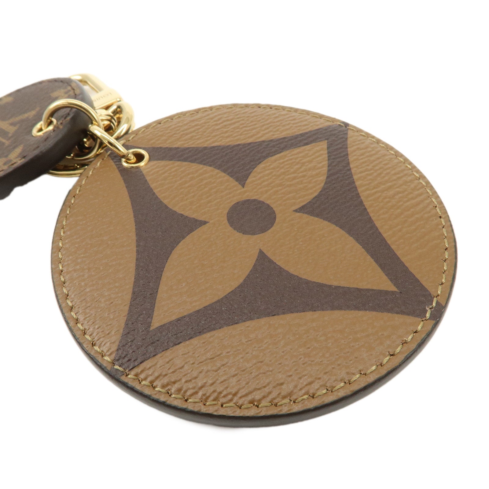 Louis Vuitton Monogram Porte Cles Illustre Charm Brown M69317 Used