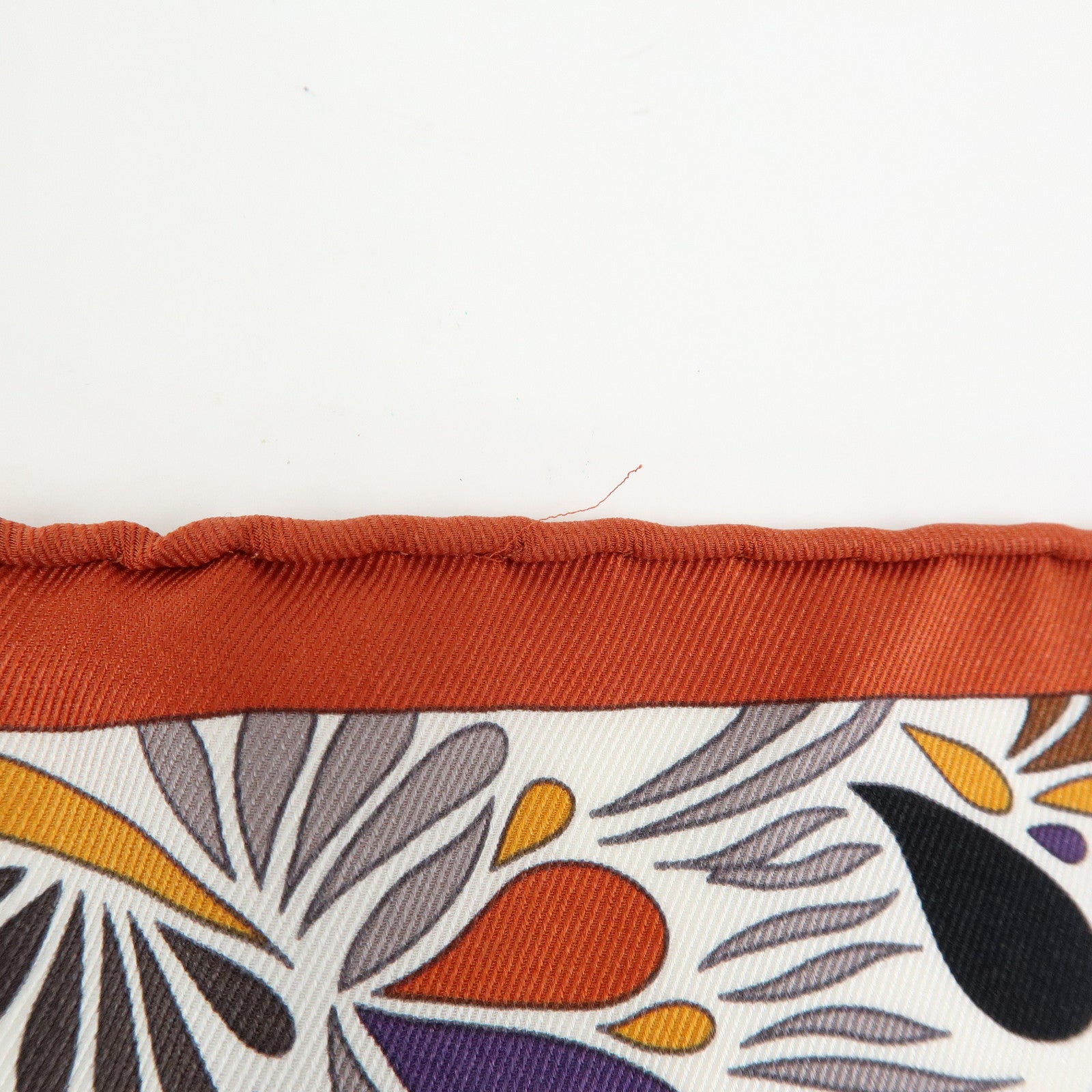 HERMES Carre 65 Set of 2 Silk 100% Scarf Beige Brown Orange