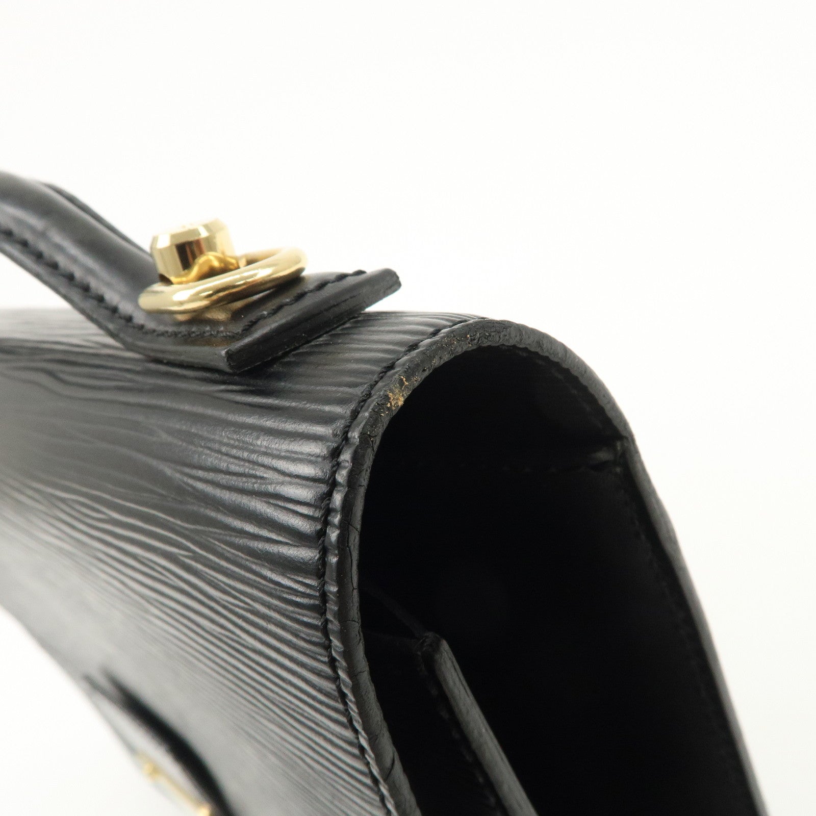 Louis Vuitton Epi Monseau 2Way Shoulder Bag Hand Bag Black M52122 Used