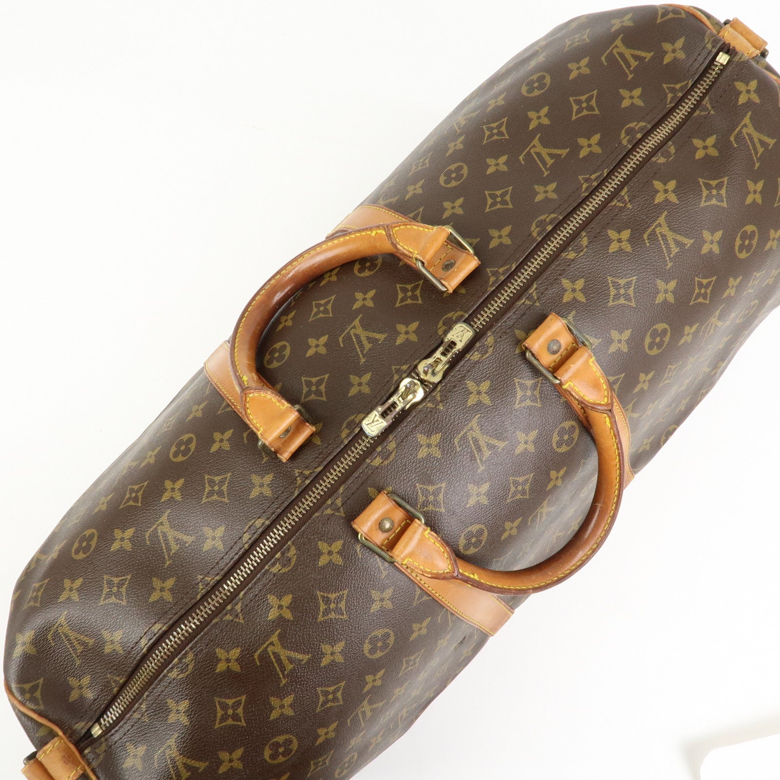 Louis Vuitton Monogram Keep All Bandouliere 55 Boston Bag M41414