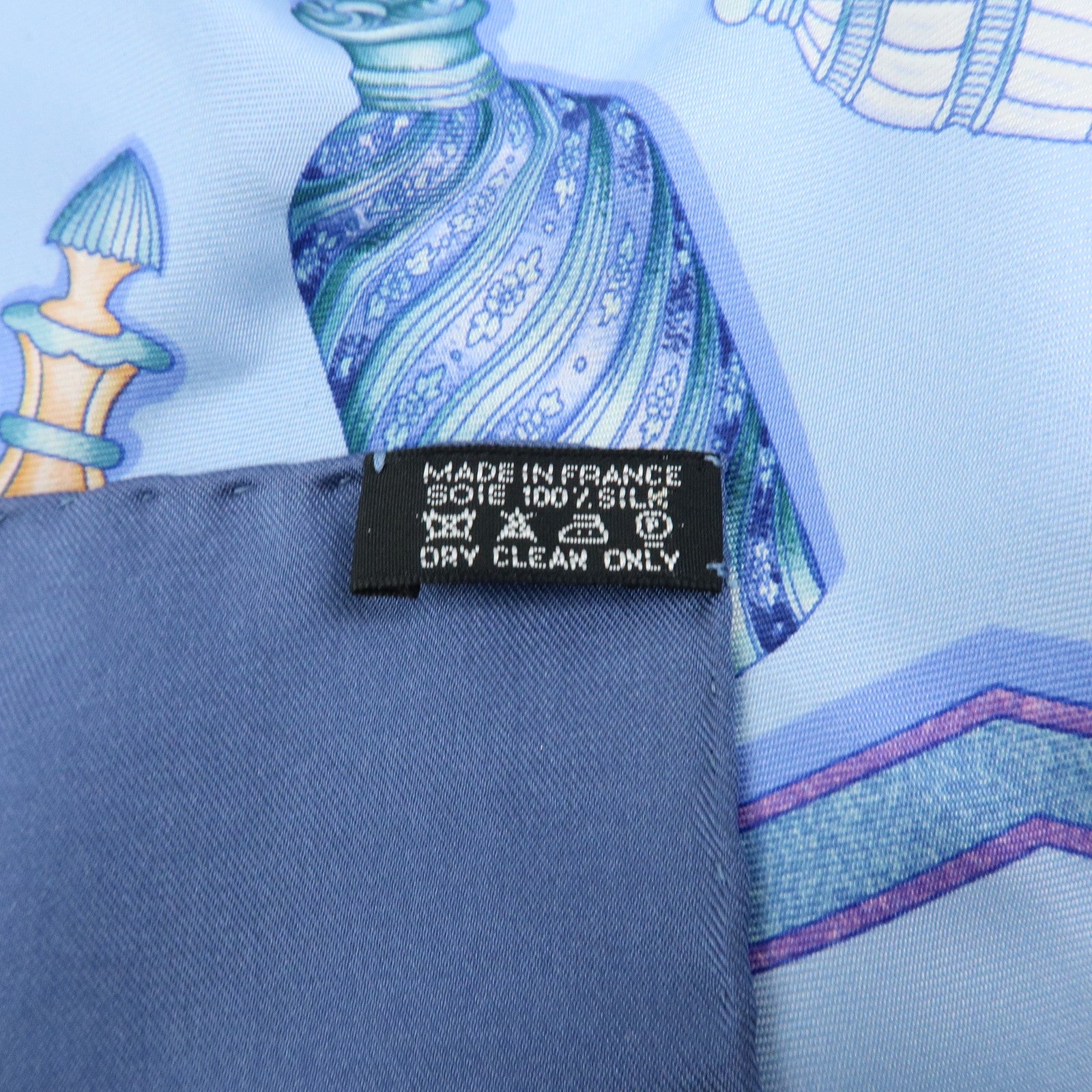 Hermes Carre 90 Silk 100% Scarf Pourvu qu'on ait l'ivresse Navy