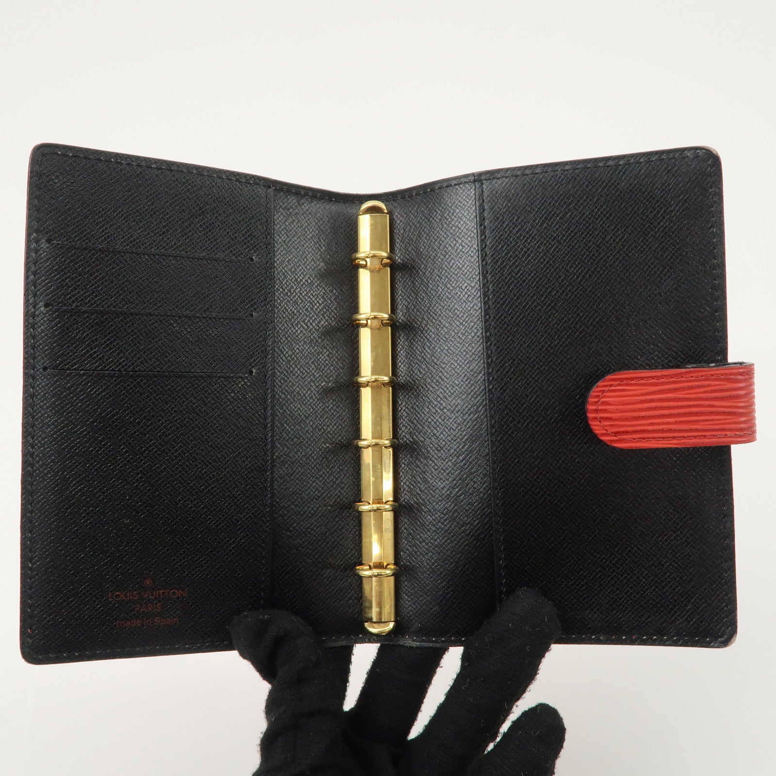 Louis Vuitton Epi Set of 2 Agenda Cover Castilian Red R20059 R20057 Used