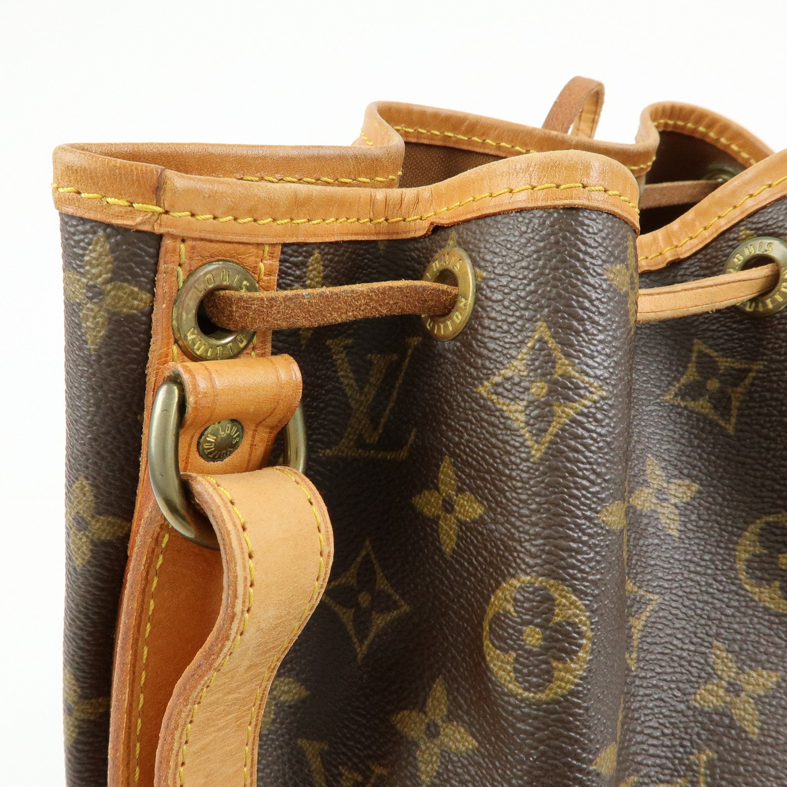 Louis Vuitton Monogram Petit Noe Shoulder Bag Brown M42226