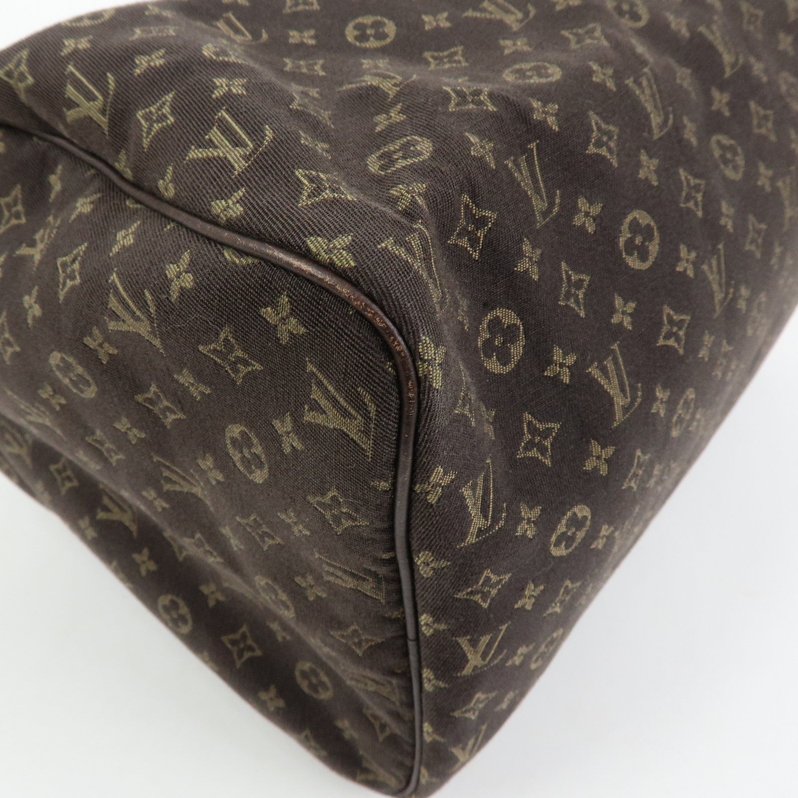 Louis Vuitton Monogram Mini Lin Speedy 30 Boston Bag Ebene M95224