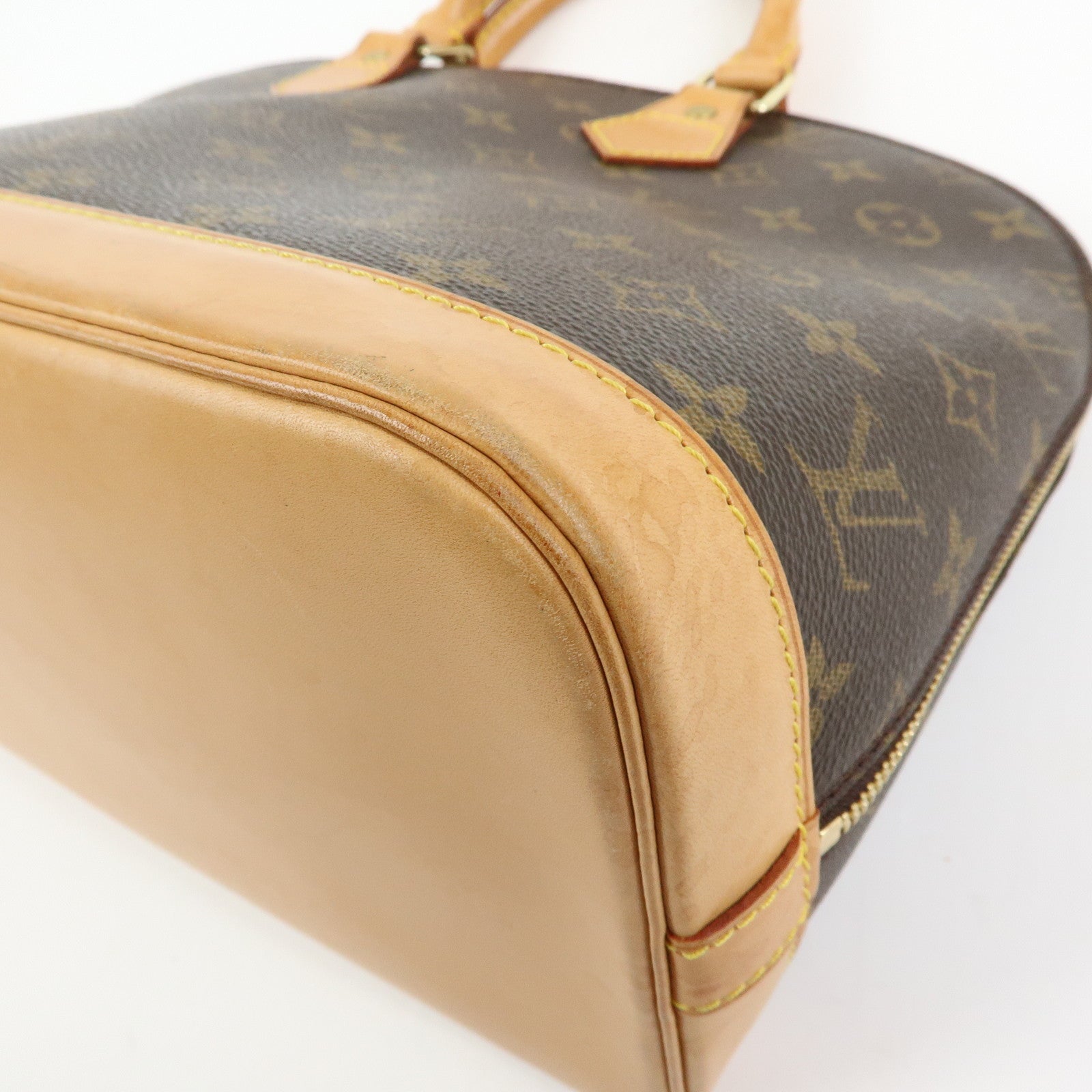 Louis Vuitton Monogram Alma Hand Bag Brown M51130