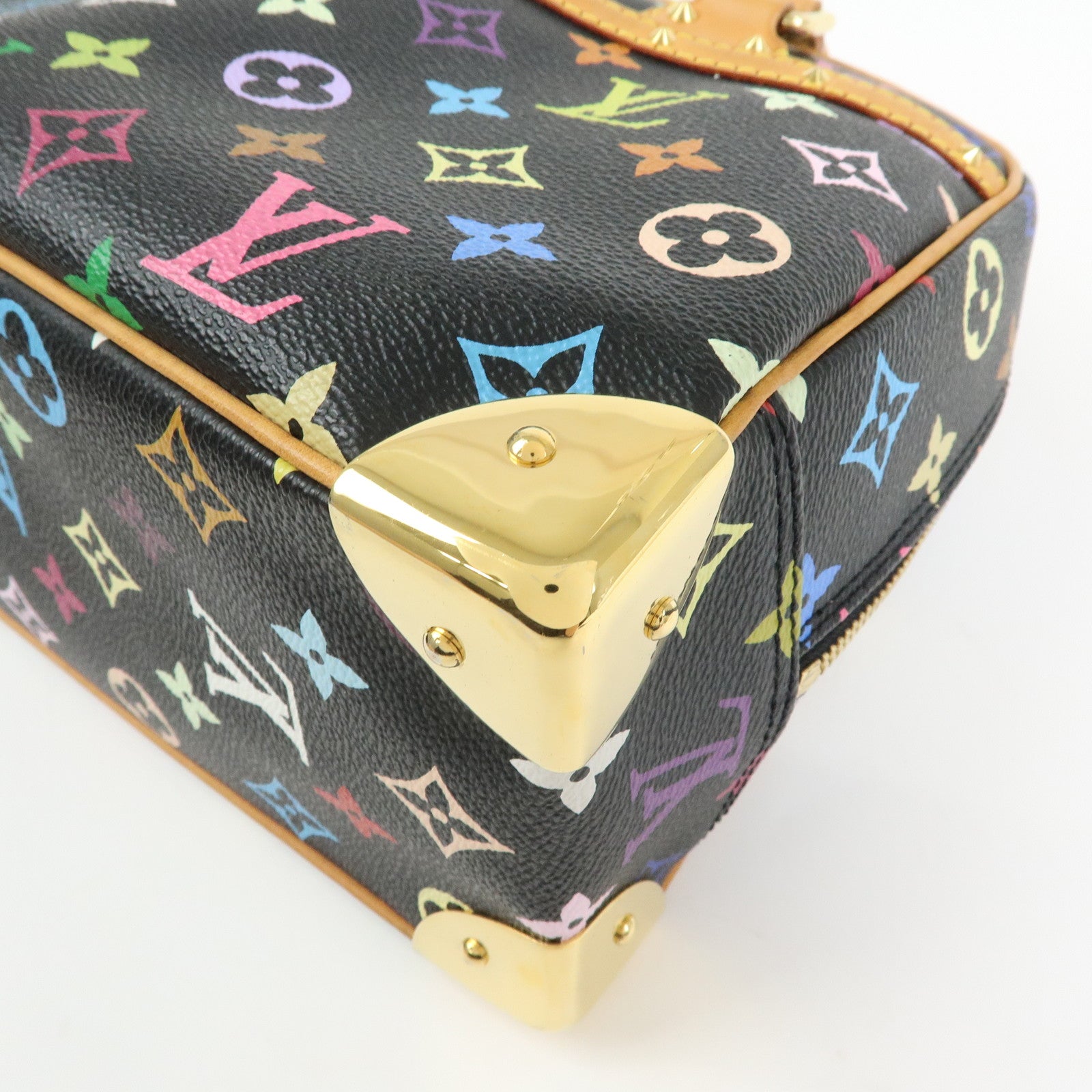 Louis Vuitton Monogram Trouville Multicolor Hand Bag Noir M92662