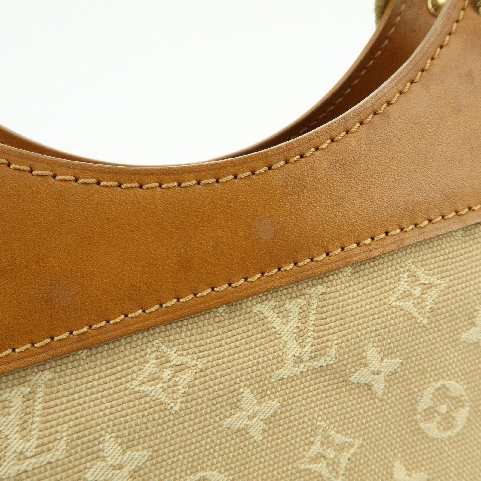 Louis Vuitton Monogram Mini Sac Catherine Hand Bag Beige M92328