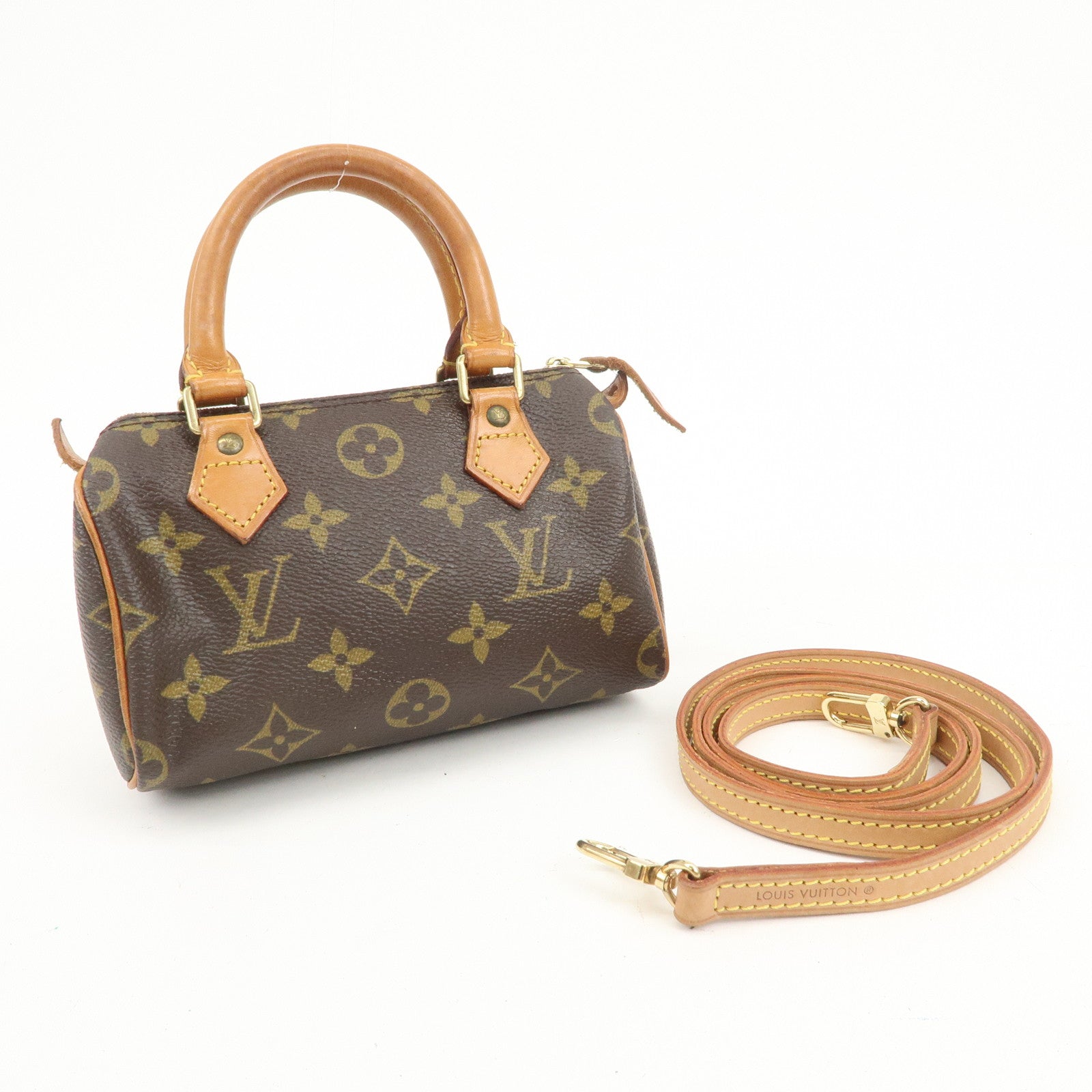 Louis Vuitton Monogram Mini Speedy Hand Bag Shoulder Bag M41534