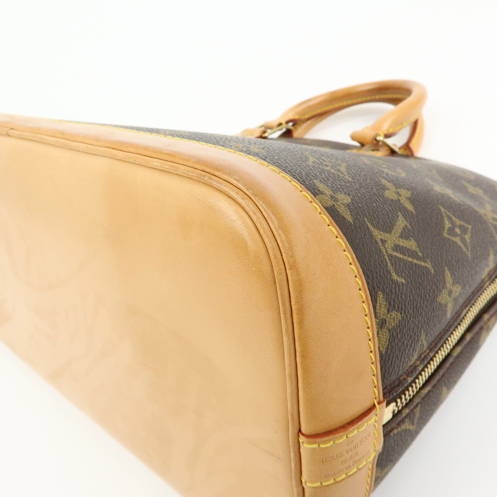 Louis Vuitton Monogram Alma Hand Bag Brown M51130