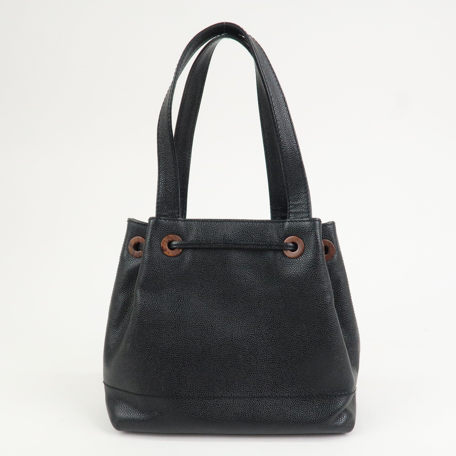 CHANEL COCO Mark Caviarskin Shoulder Bag Hand Bag Black