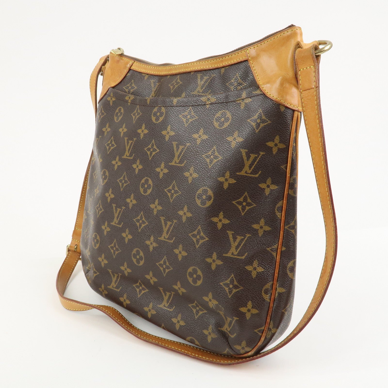 Louis Vuitton Monogram Odeon MM Shoulder Bag Brown M56389