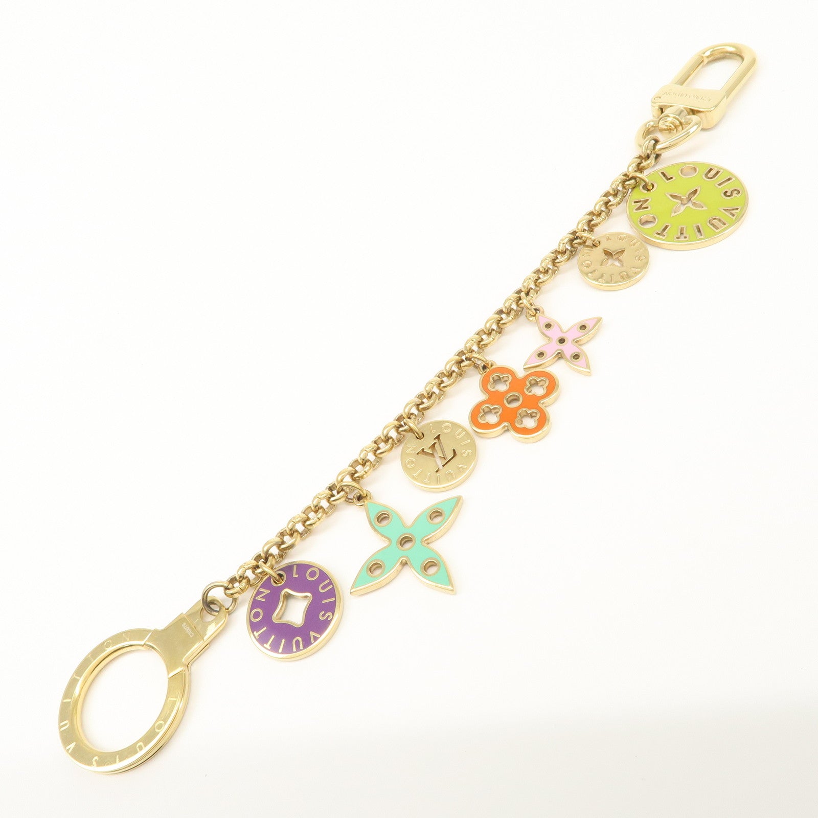 Louis Vuitton Monogram Metal Porte Cles Chaine Looping Bag Chain M66474