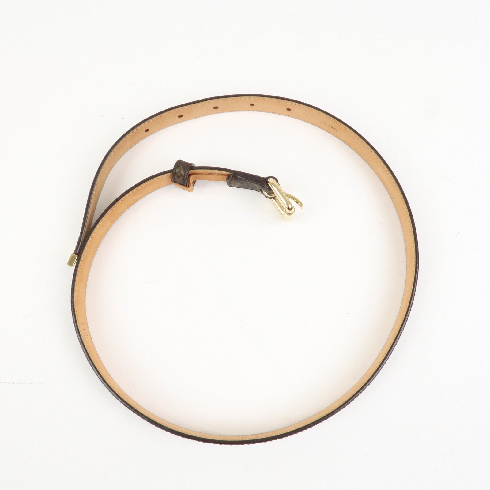 Louis Vuitton Monogram Canvas Leather Ceinture Belt Brown M9274W