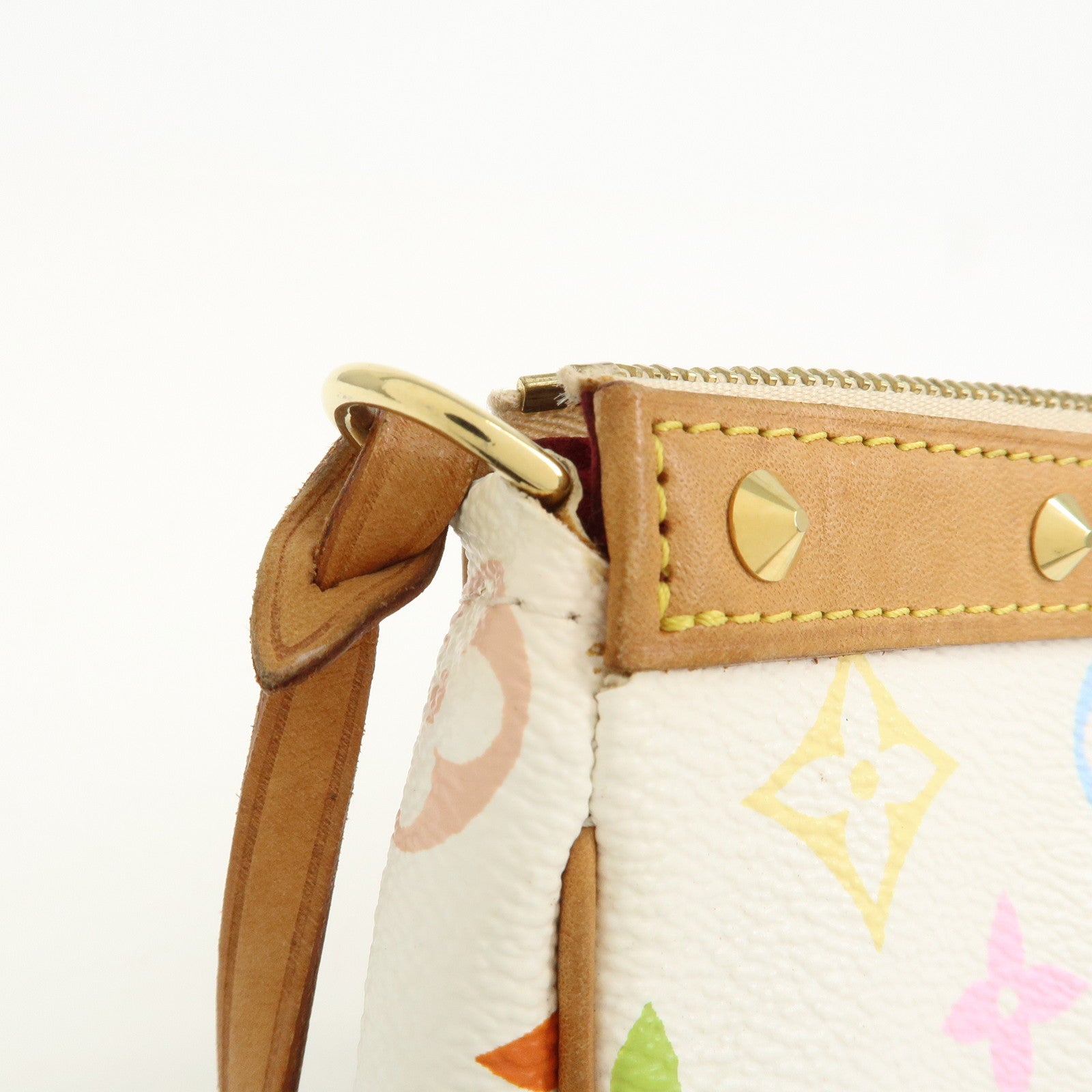 Louis Vuitton Monogram Multicolor Pochette Accessoires Blanc M92649
