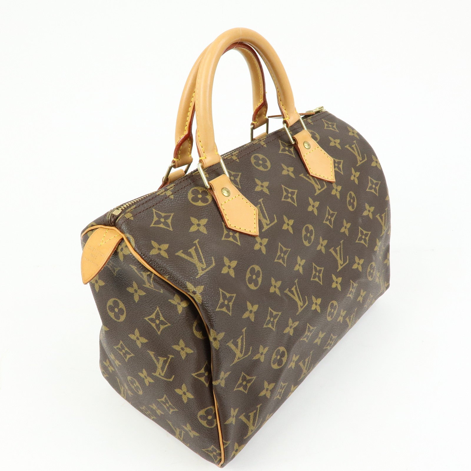 Louis Vuitton Monogram Speedy 30 Boston Bag Hand Bag Brown M41526