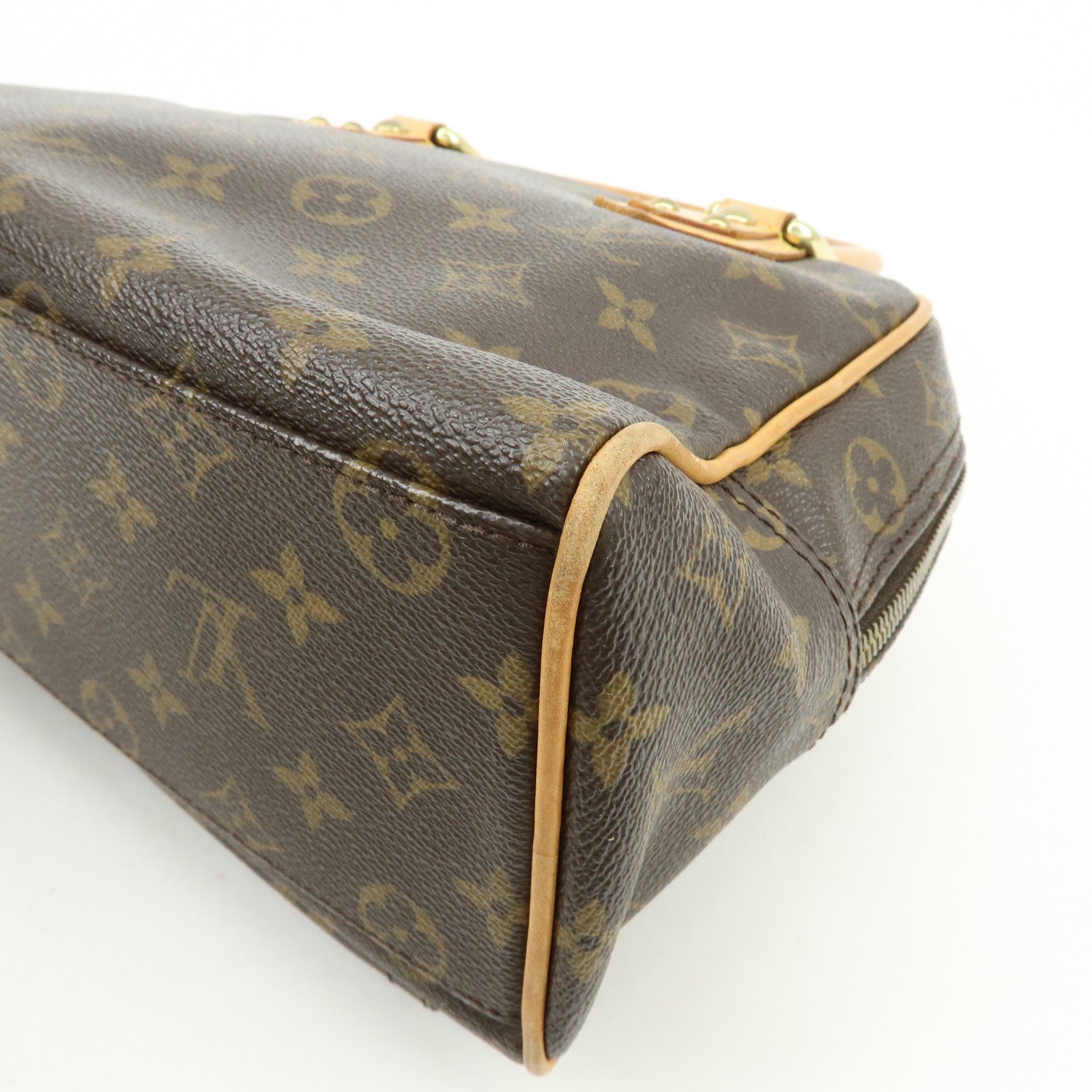 Louis Vuitton Monogram Manhattan PM Hand Bag Brown M40026