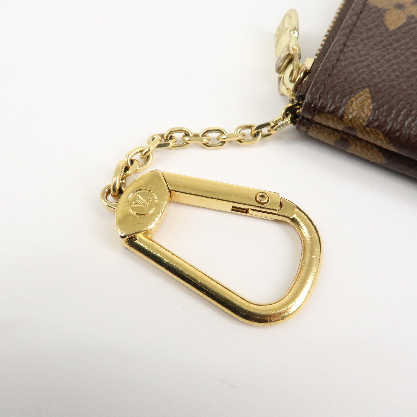 Louis Vuitton Monogram Pochette Cles Coin Case Key Case M62650 Used