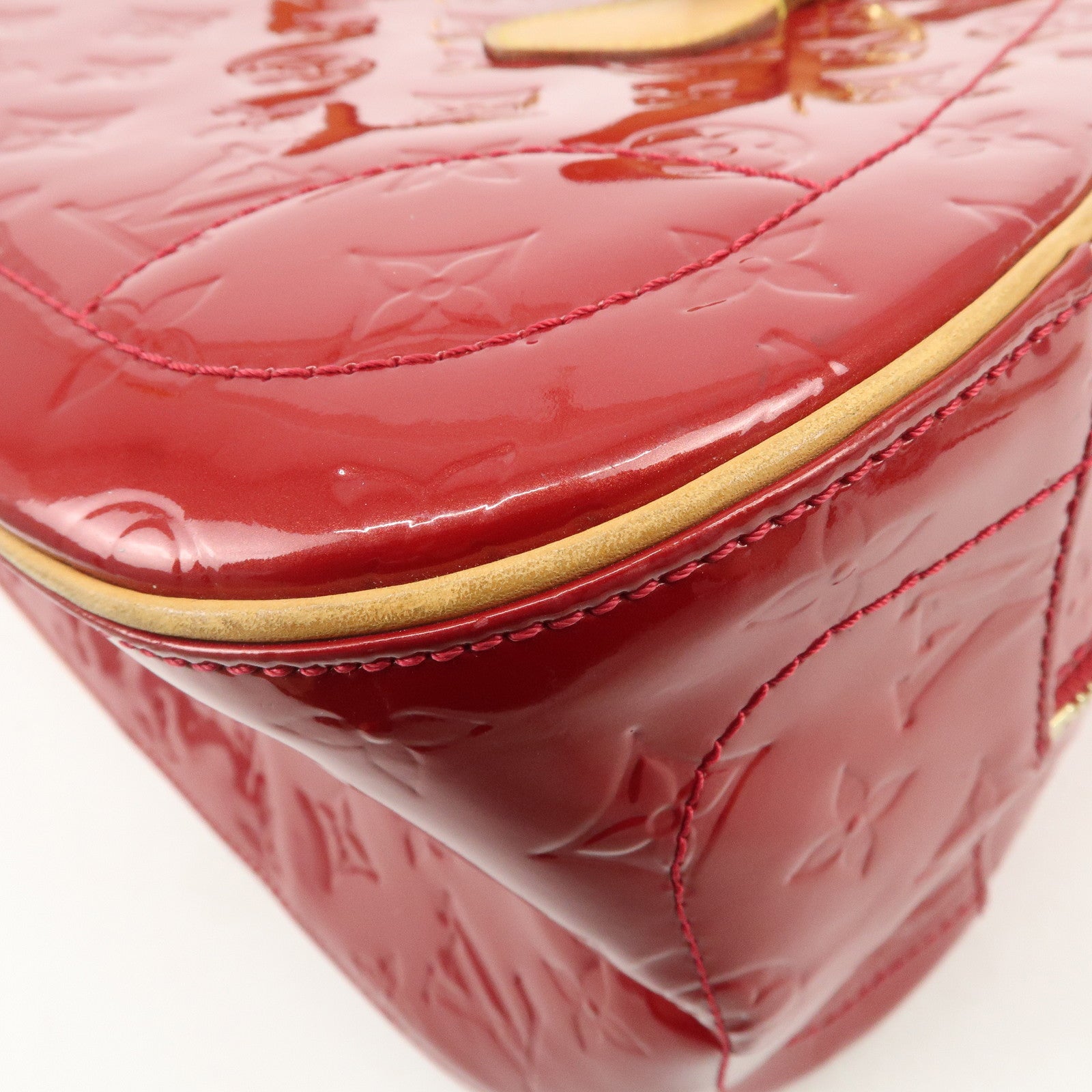 Louis Vuitton Monogram Vernis Summit Drive Hand Bag Red M93513