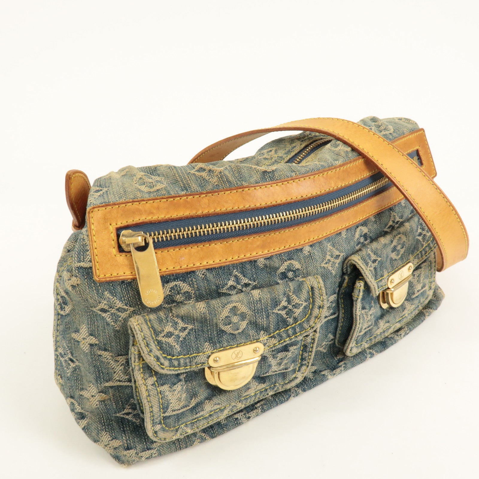 Louis Vuitton Monogram Denim Baggy PM 2Way Shoulder Bag M95049