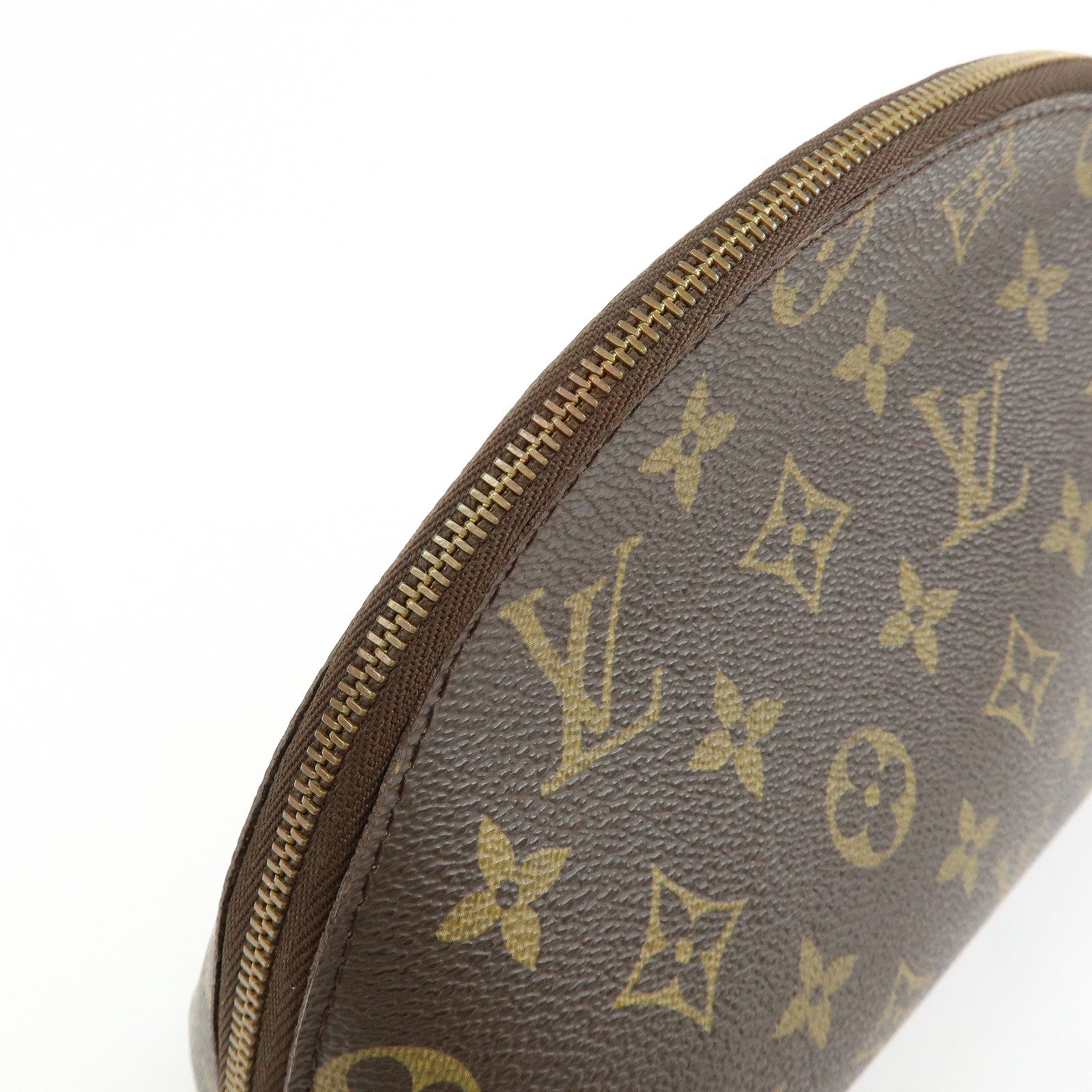 Louis Vuitton Monogram Trousse Demi Ronde Cosmetic Pouch M47520