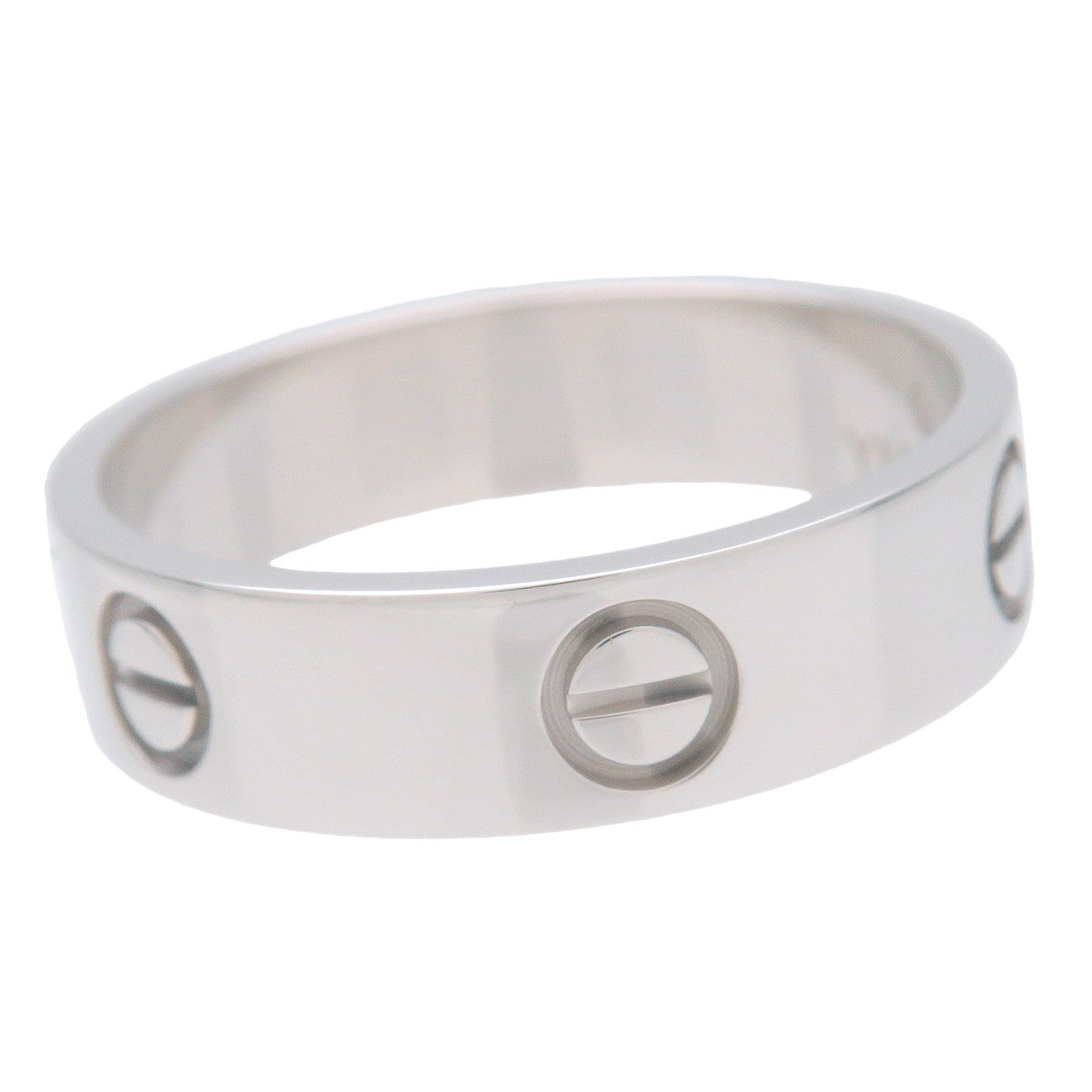 Cartier Love Ring #60 K18WG White Gold US9-9.5 EU60 HK21 Used