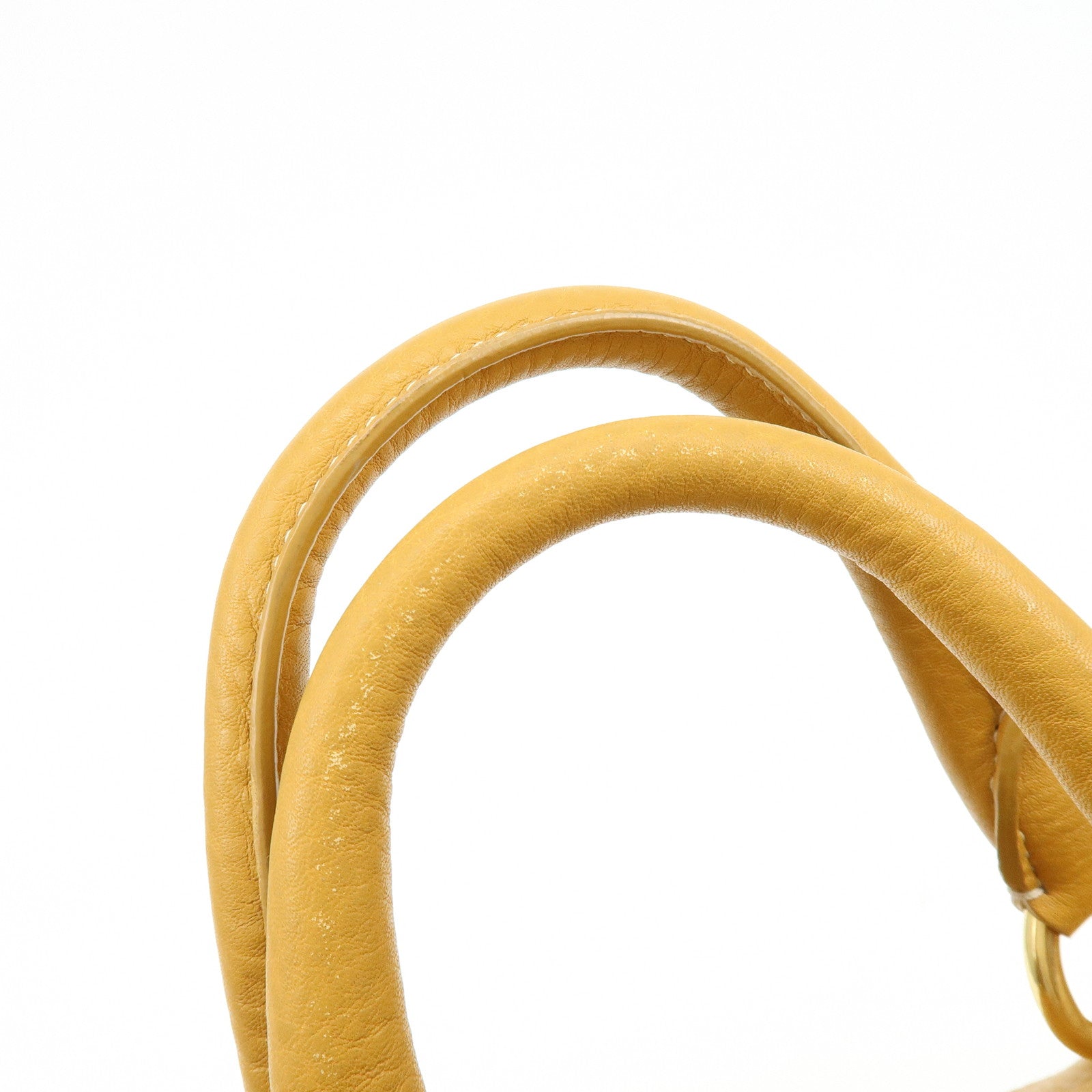 PRADA Triangle Logo Leather 2Way Bag Hand Bag Shoulder Bag BL0778