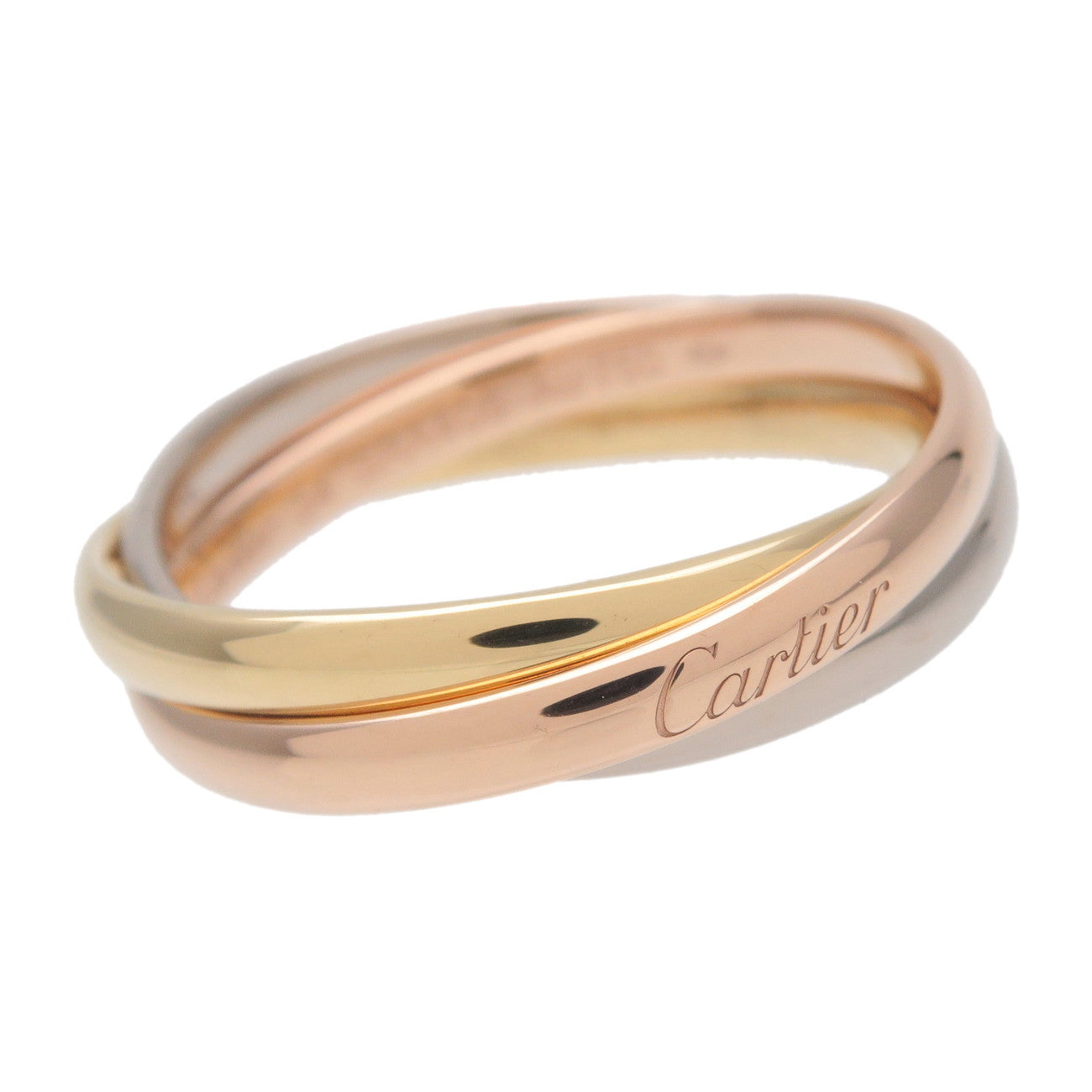 Cartier Trinity Ring SM K18 750YG/WG/PG #54 US7