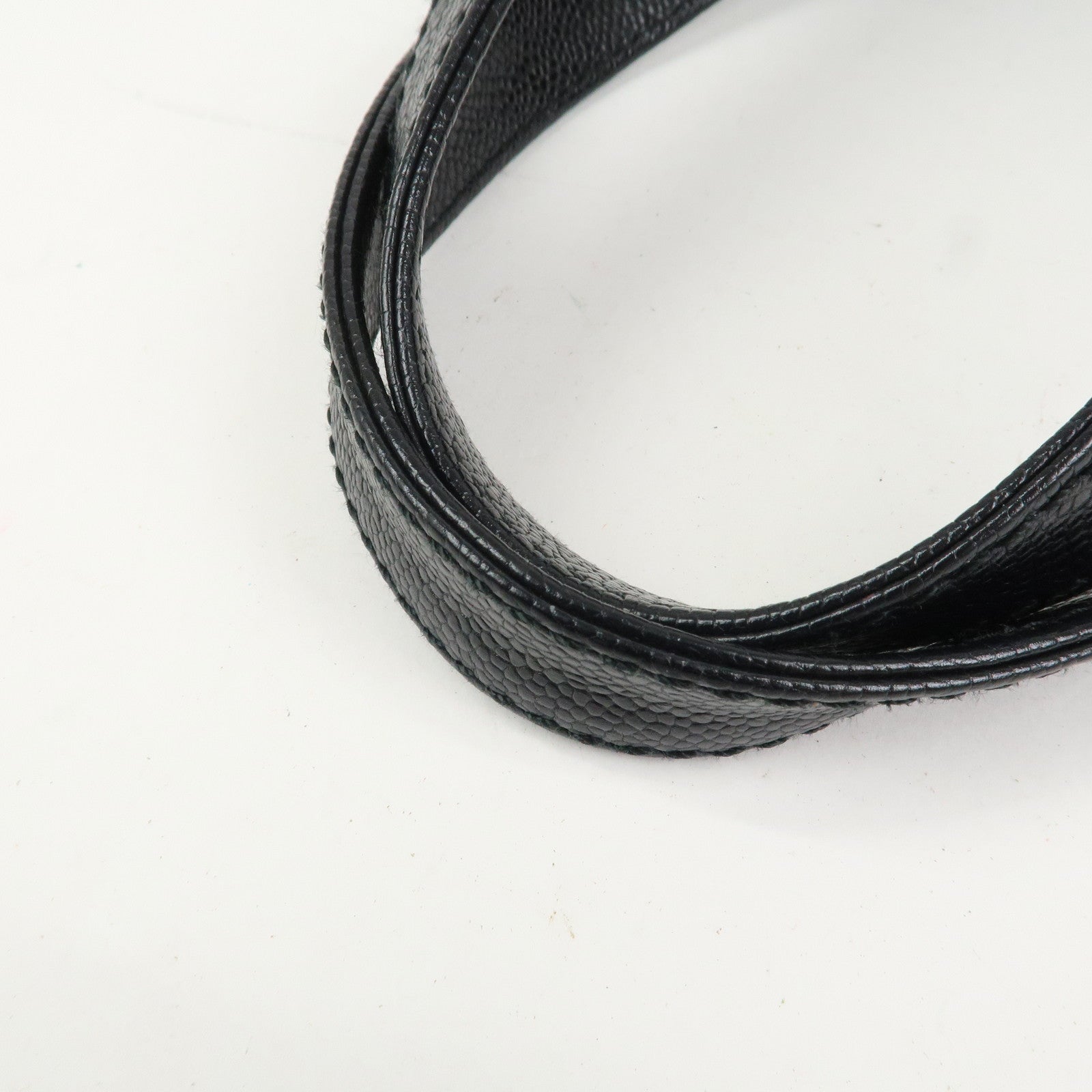 CHANEL COCO Mark Caviarskin Shoulder Bag Hand Bag Black