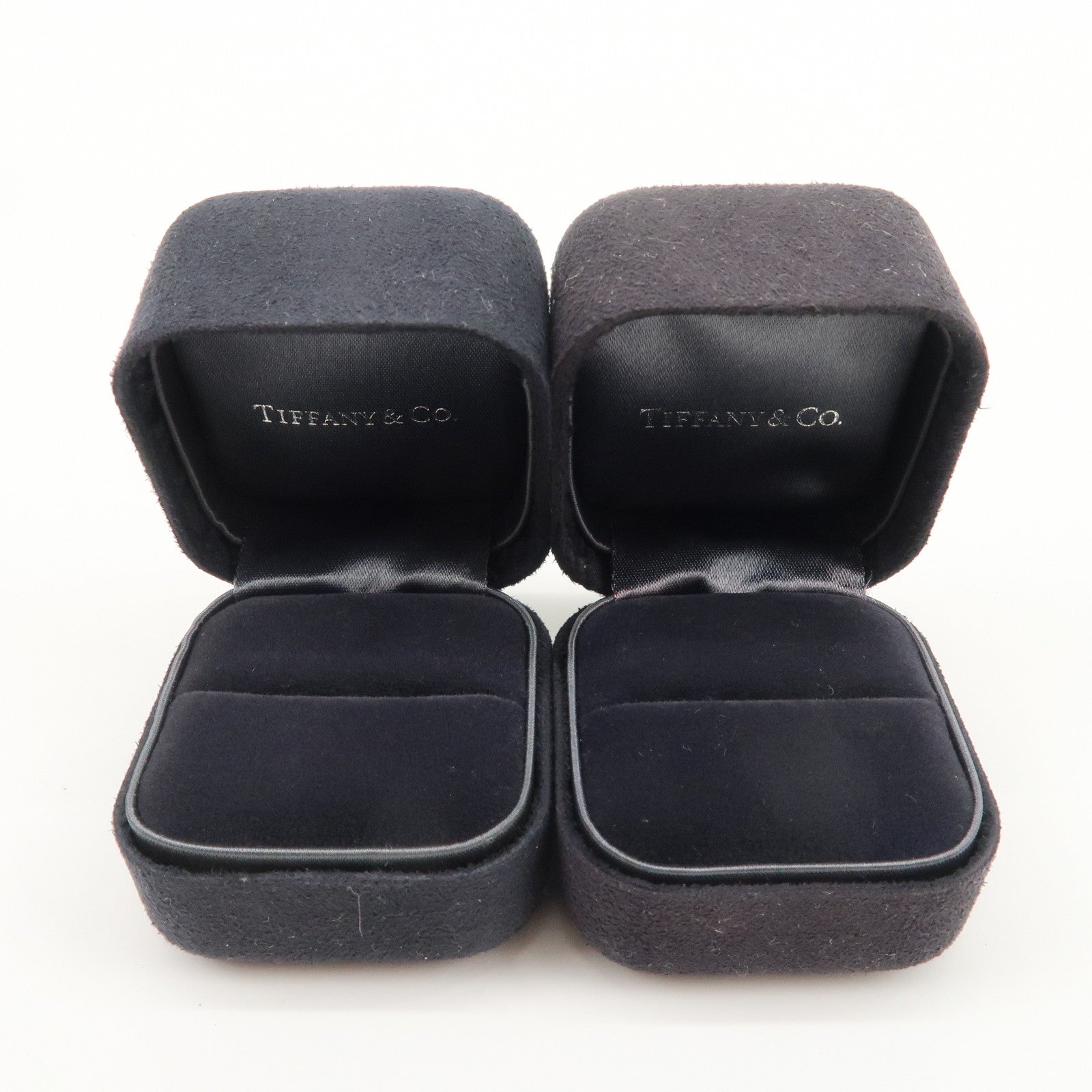 Tiffany & Co Set of 7 Jewelry Boxes Black