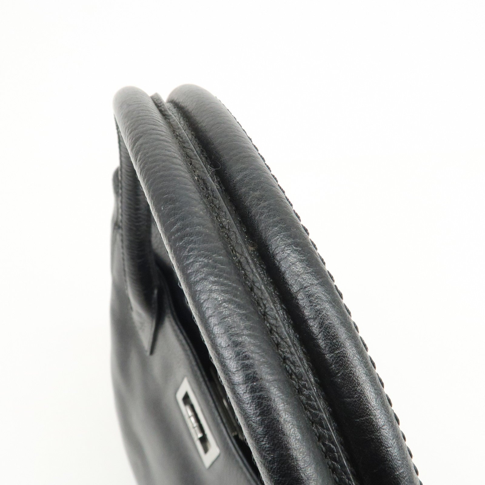 CHANEL 2.55 Caviarskin Executive Tote Bag Hand Bag Black