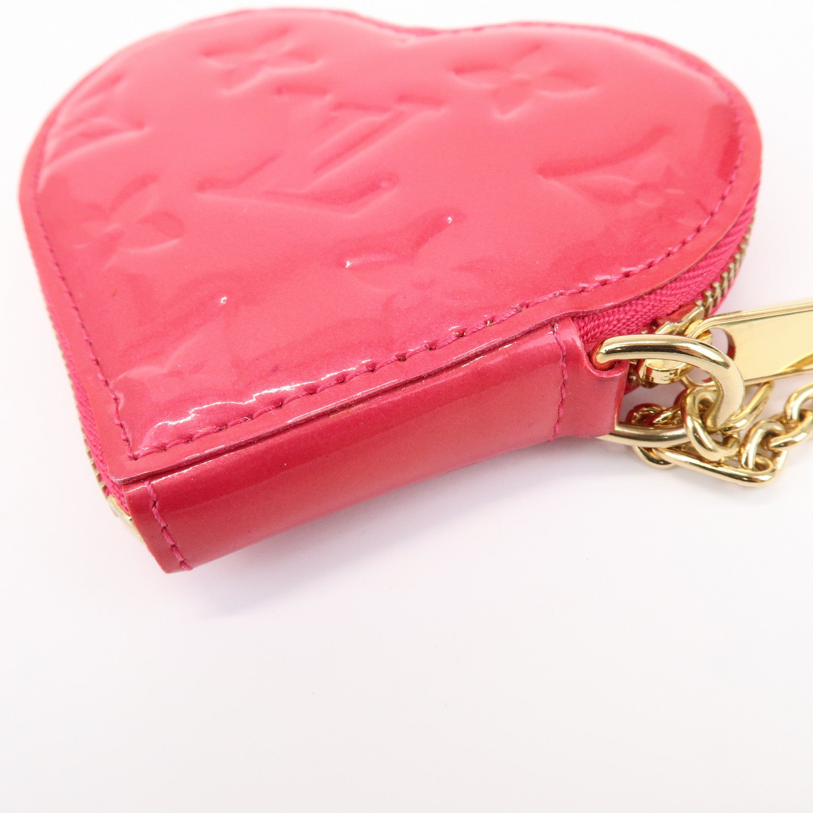 Louis Vuitton Monogram Vernis Porte Monnaie Coeur Coin Case M93657