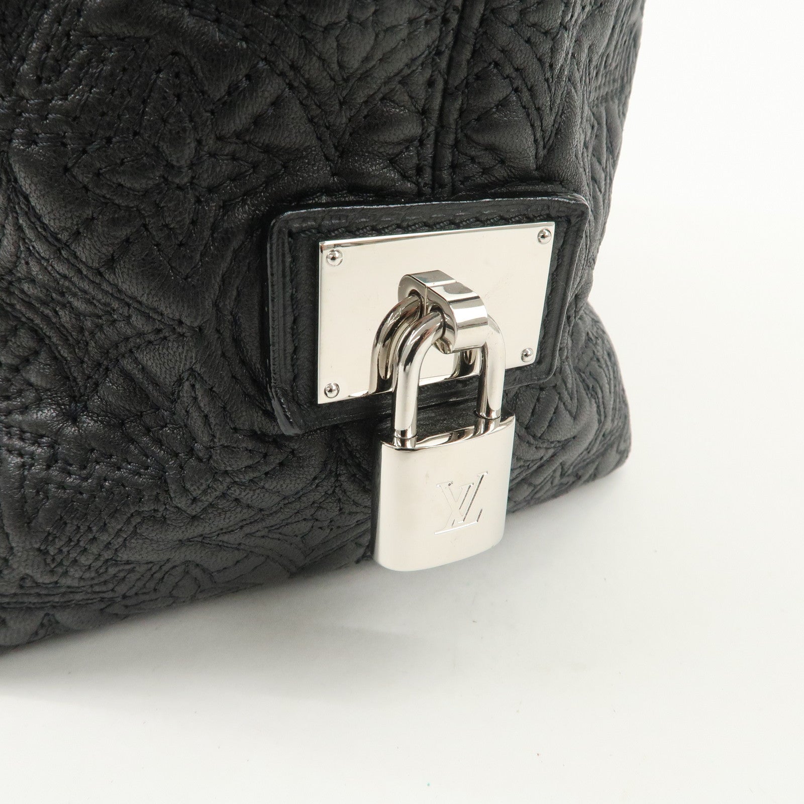 Louis Vuitton Monogram Antia Hobo PM Leather Shoulder Bag Noir M93833 Used