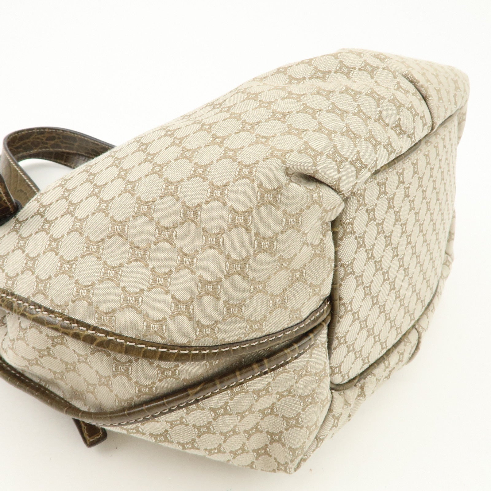 CELINE Macadam Bittersweet Shoulder Bag Tote Bag Hand Bag Beige