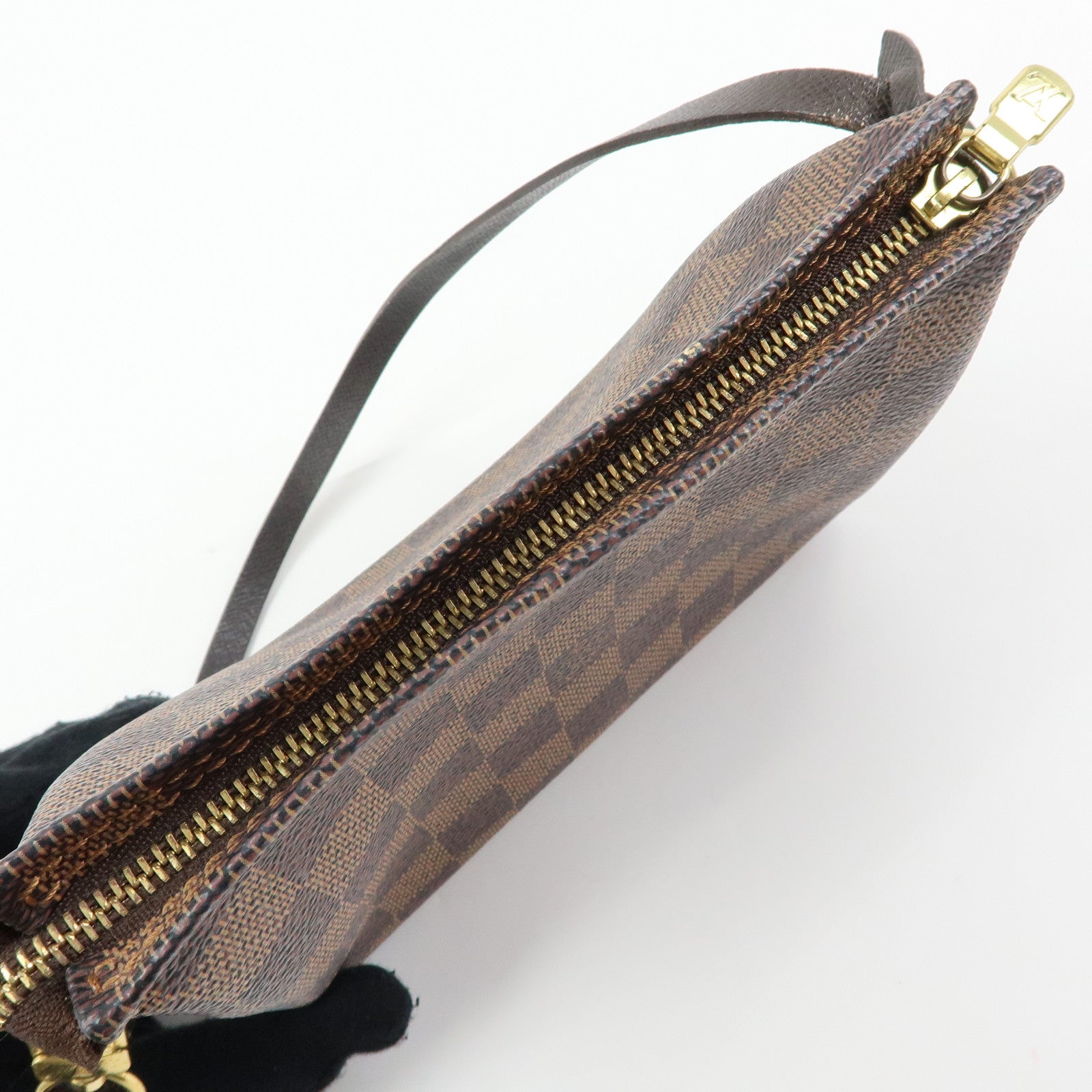 Louis Vuitton Damier Trousse Makeup Accessory Pouch Brown N51982