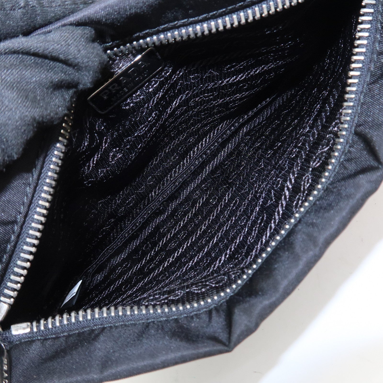 PRADA Evening Heart Nylon Saffiano Leather Shoulder Bag 1N1588