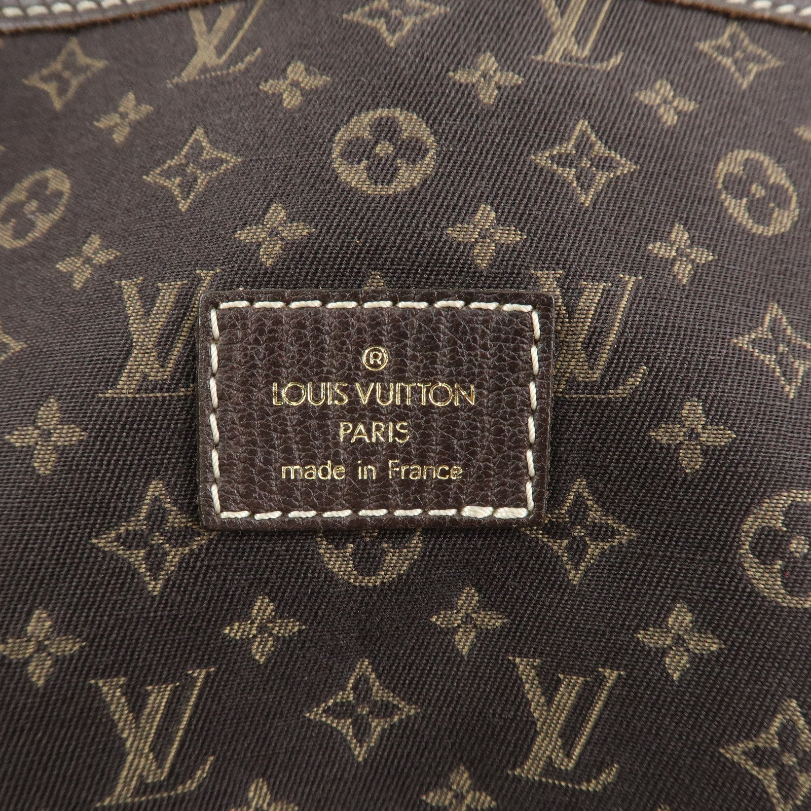 Louis Vuitton Monogram Mini Lin Saumur 30 Shoulder Bag Brown M95227 Used