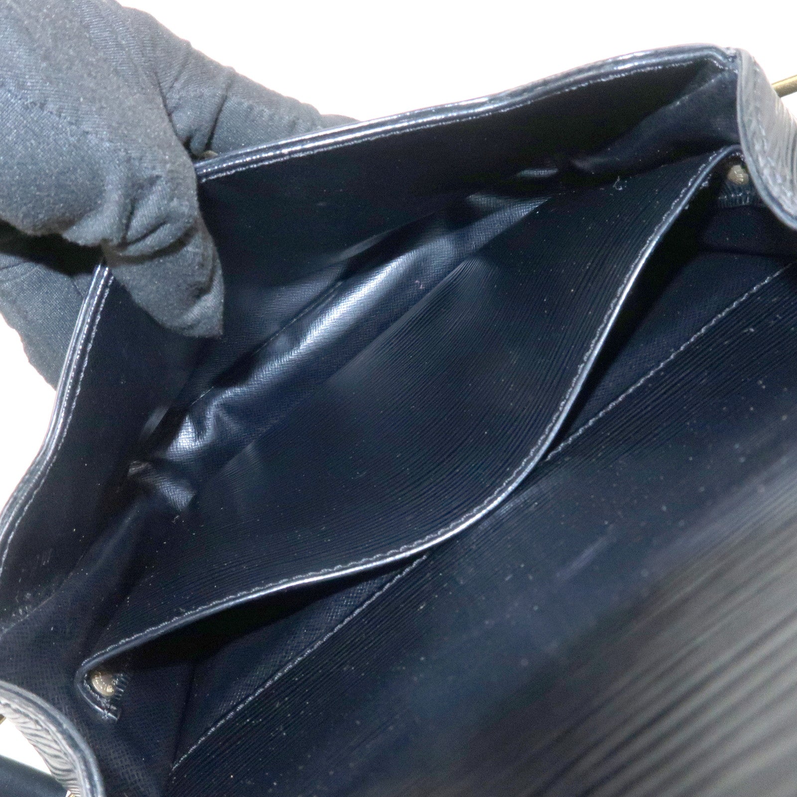 Louis Vuitton Epi Cartouchiere Shoulder Bag Noir Black M52242