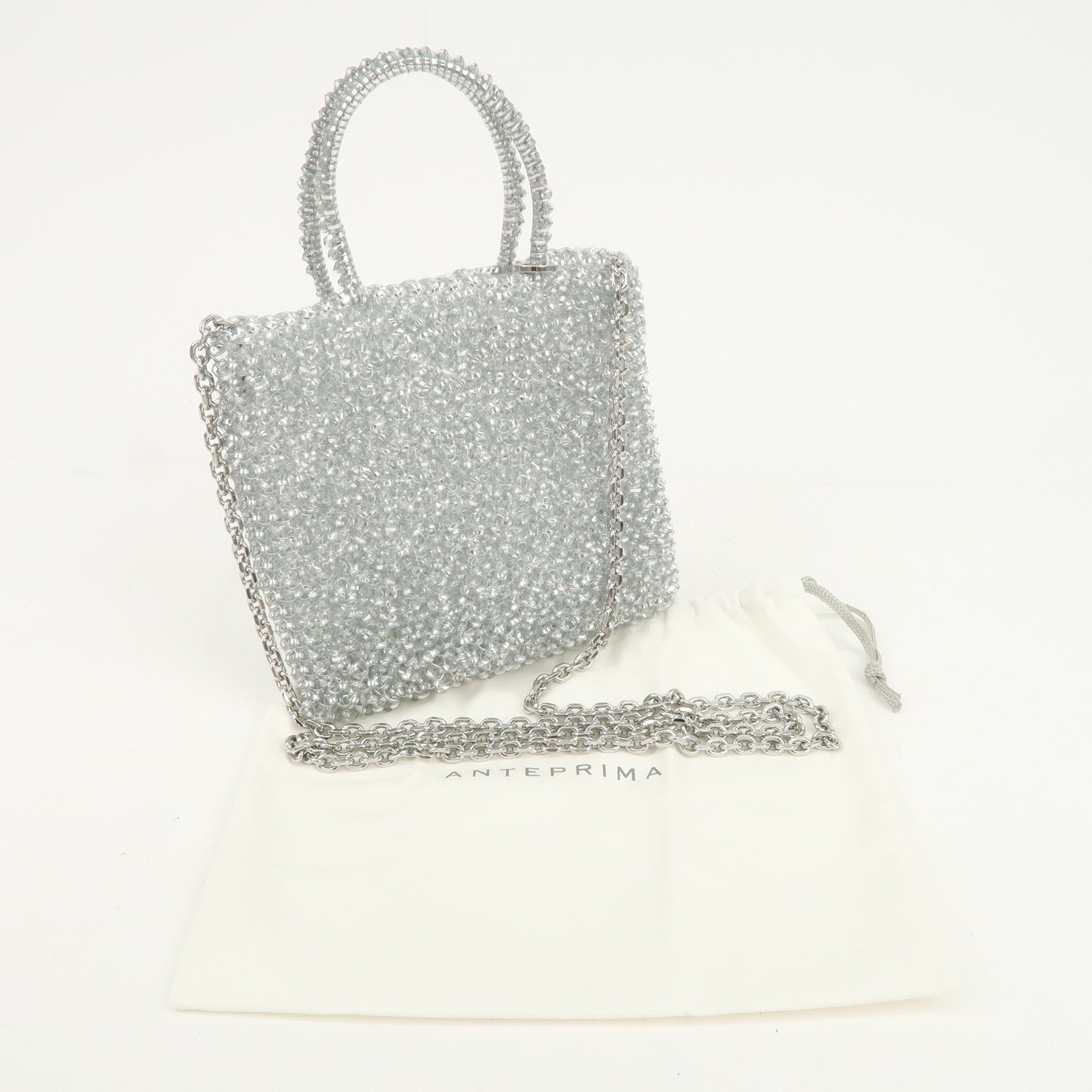 ANTEPRIMA Wire Bag PVC 2Way Bag Hand Bag Shoulder Bag Clear