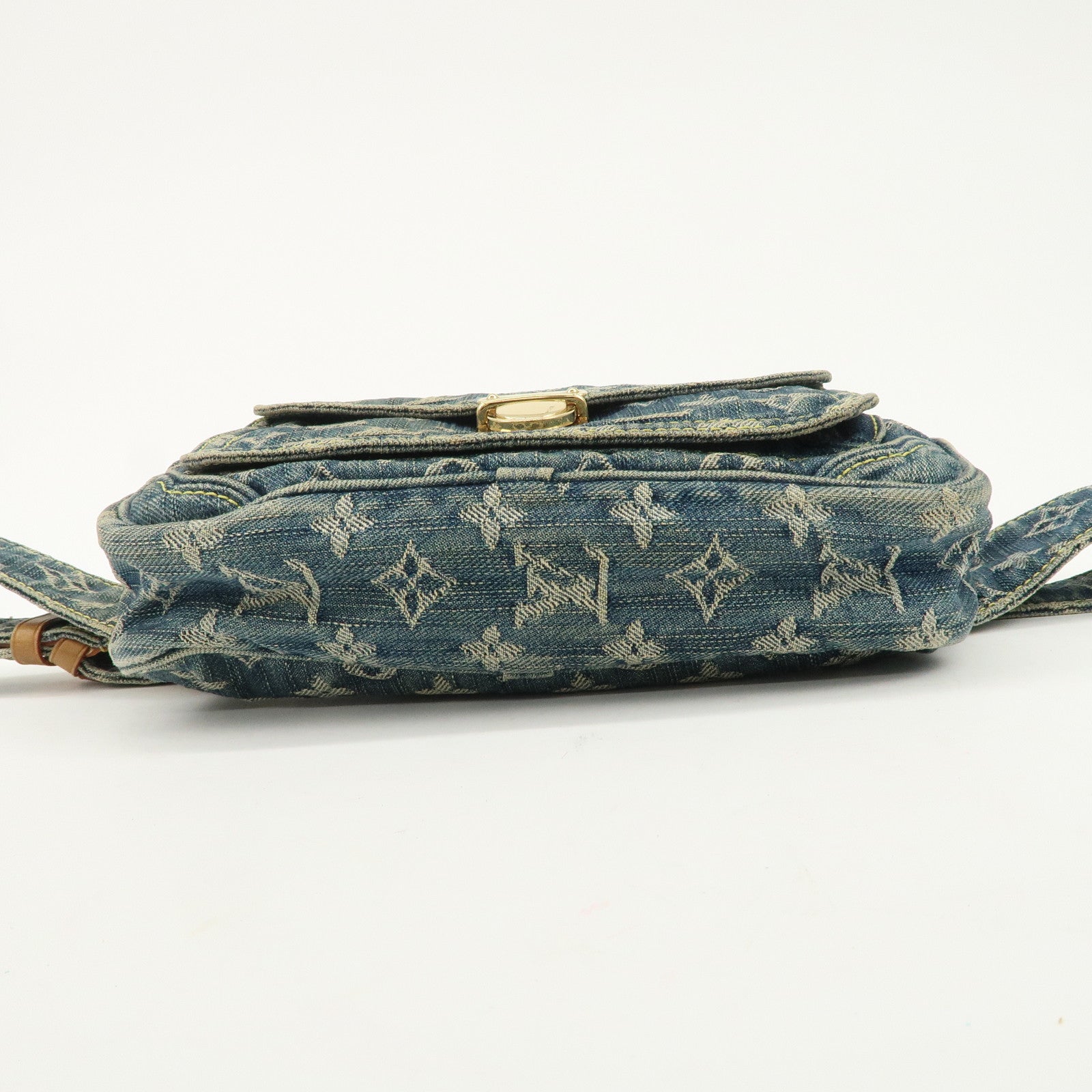 Louis Vuitton Monogram Denim Bum Bag Waist Bag Blue M95347