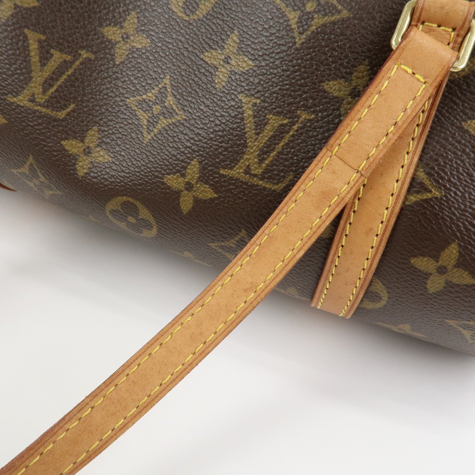 Louis Vuitton Monogram Papillon 30 Hand Bag Brown M51385