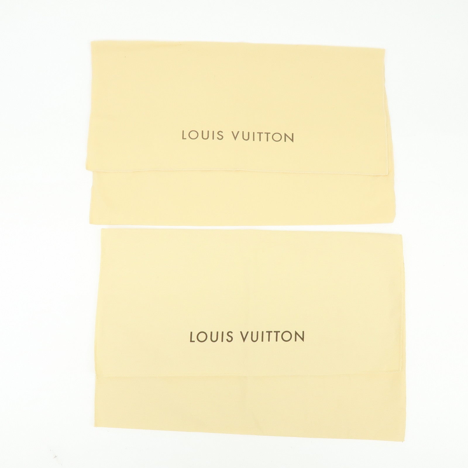 Louis Vuitton Set of 13 Dust Bag Storage Bag Flap Style Beige