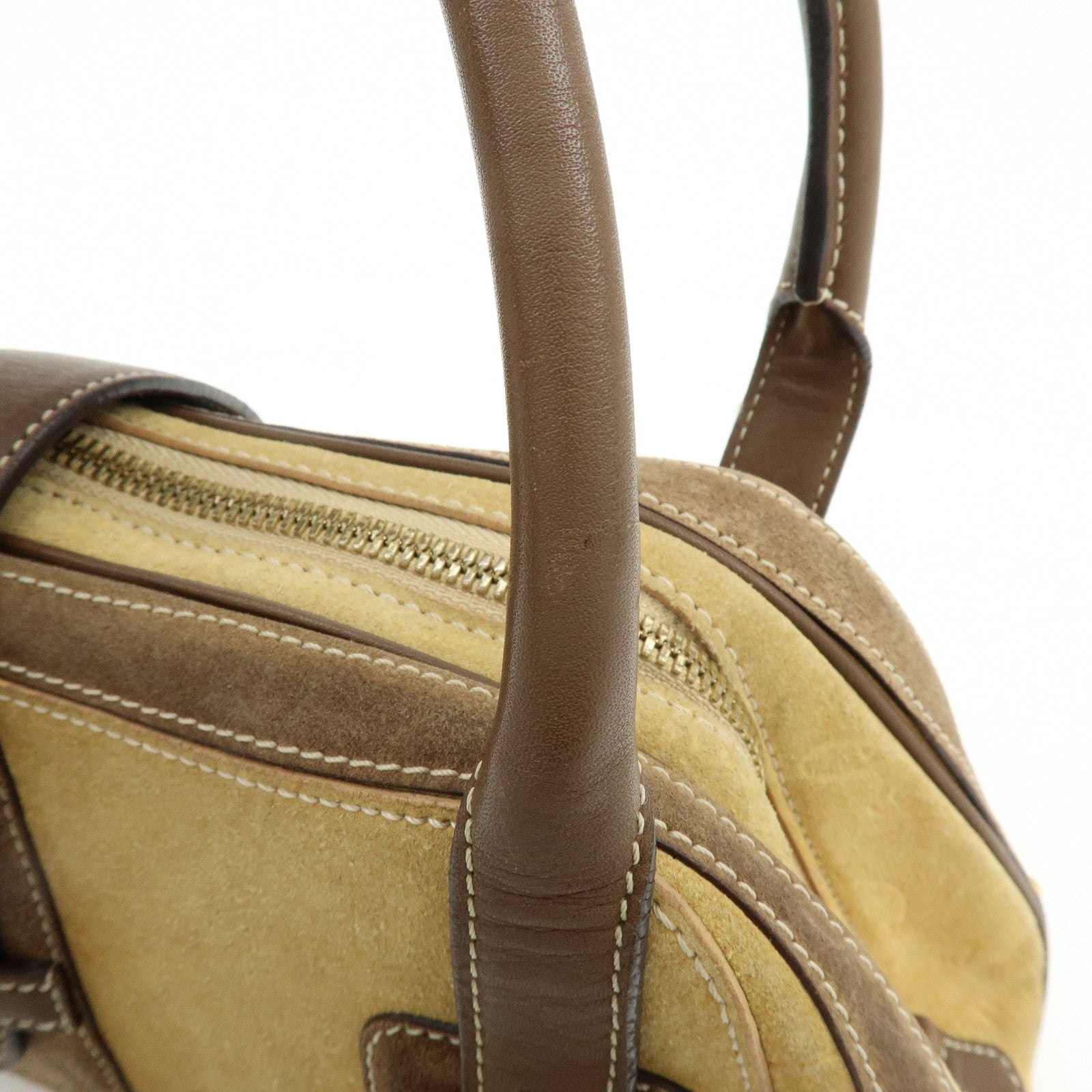 LOEWE Senda Suede Leather Shoulder Hand Bag 160ANIVERSARIO Brown