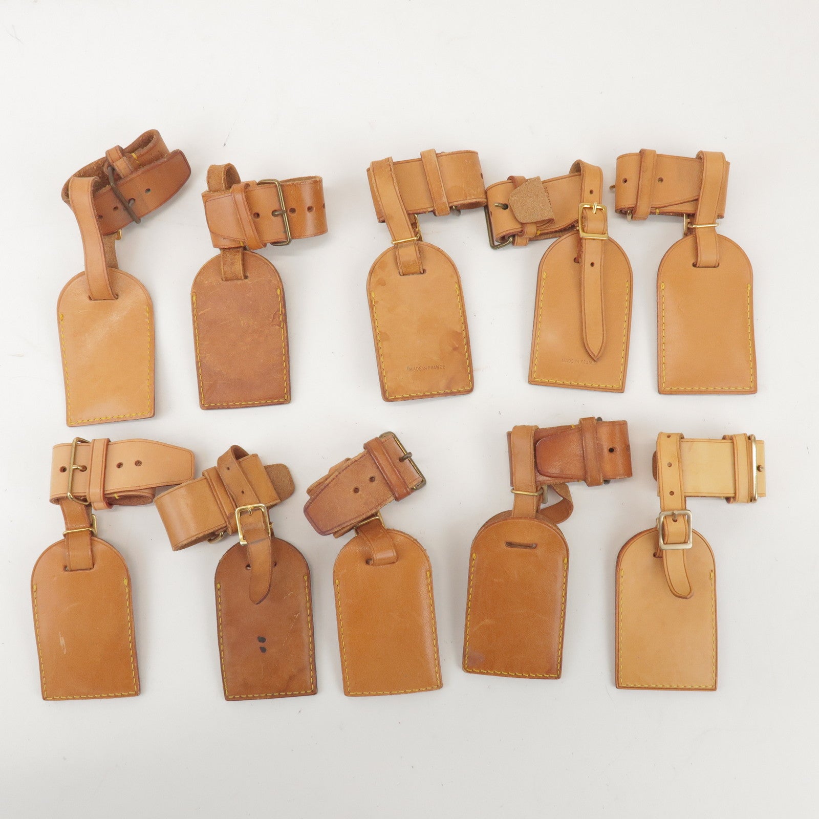 Louis Vuitton Set of 10 Leather Name Tag & Poignet