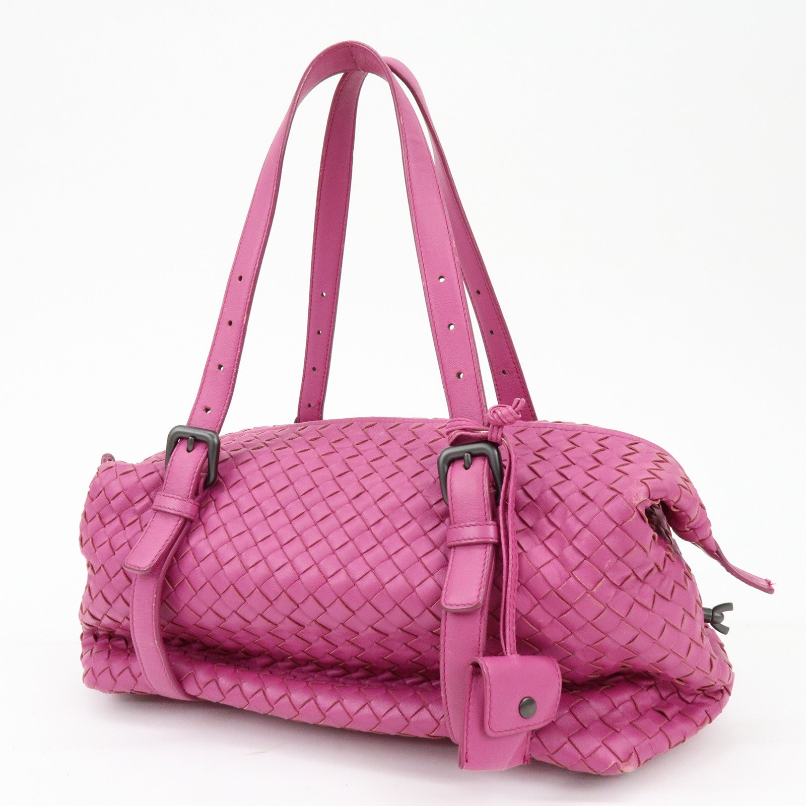 BOTTEGA VENETA Montaigne Lamb Skin Shoulder Bag Purple 272801