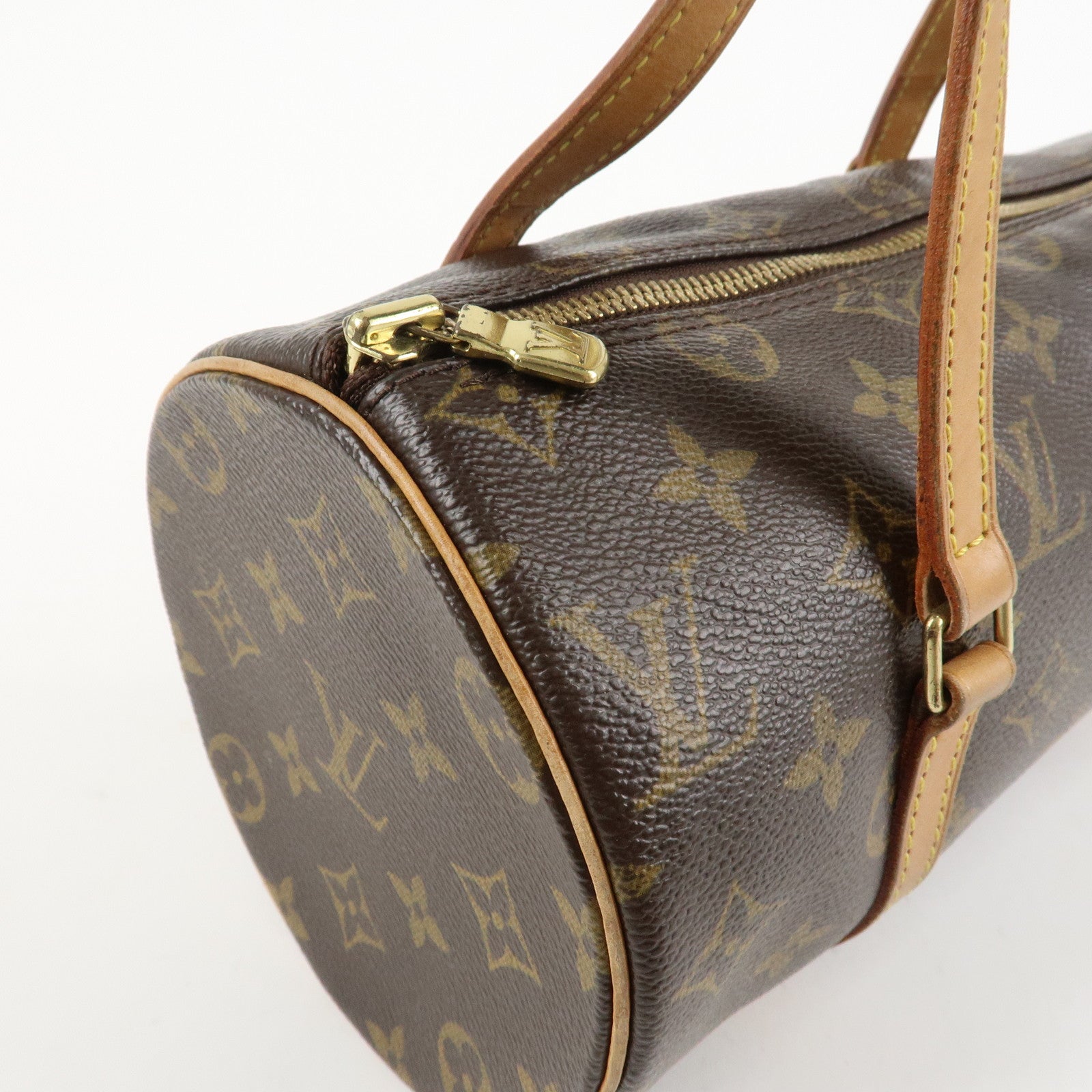 Louis Vuitton Monogram Papillon 26 Hand Bag Shoulder Bag Brown M51386 Used