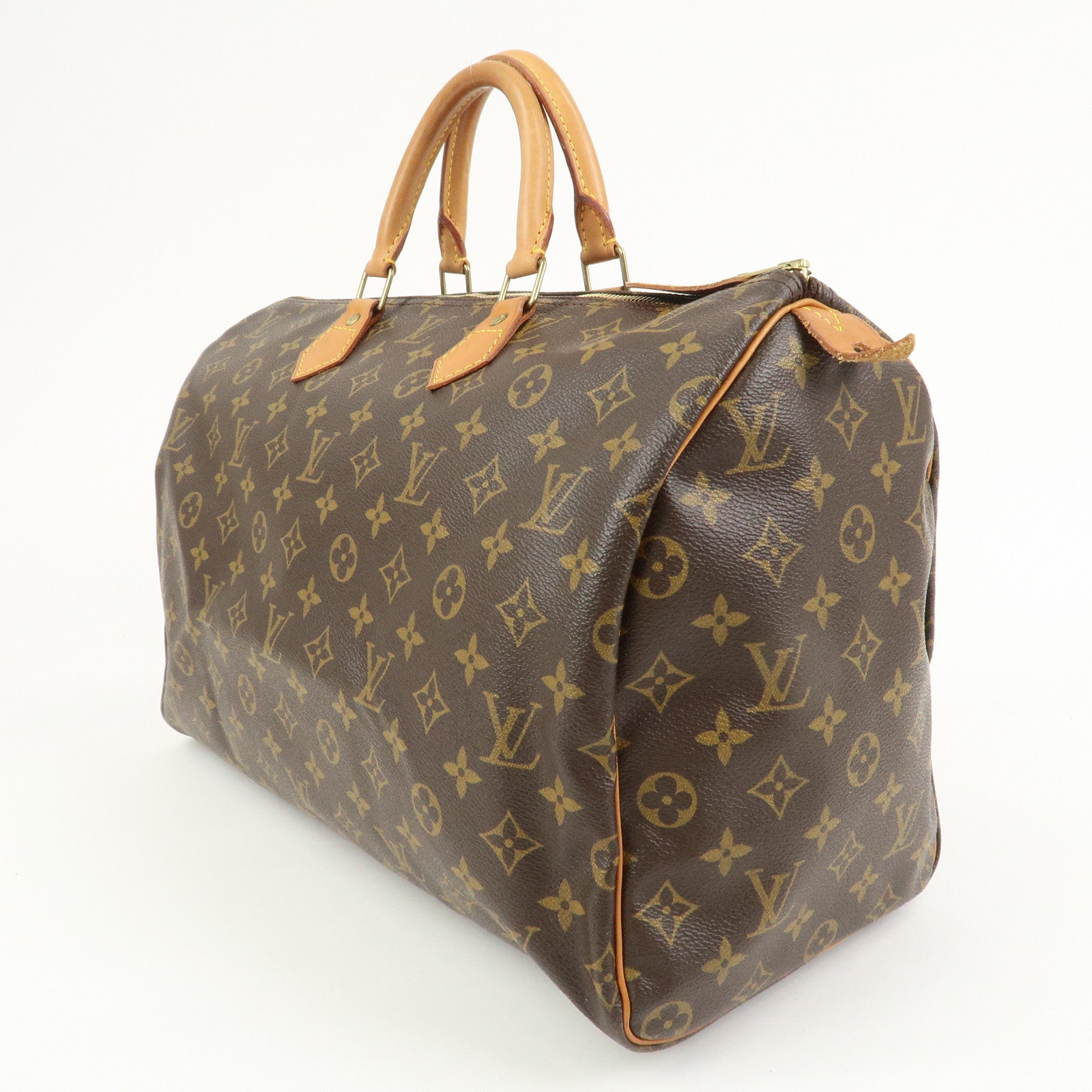 Louis Vuitton Monogram Speedy 40 Hand Bag Boston Bag Brown M41522
