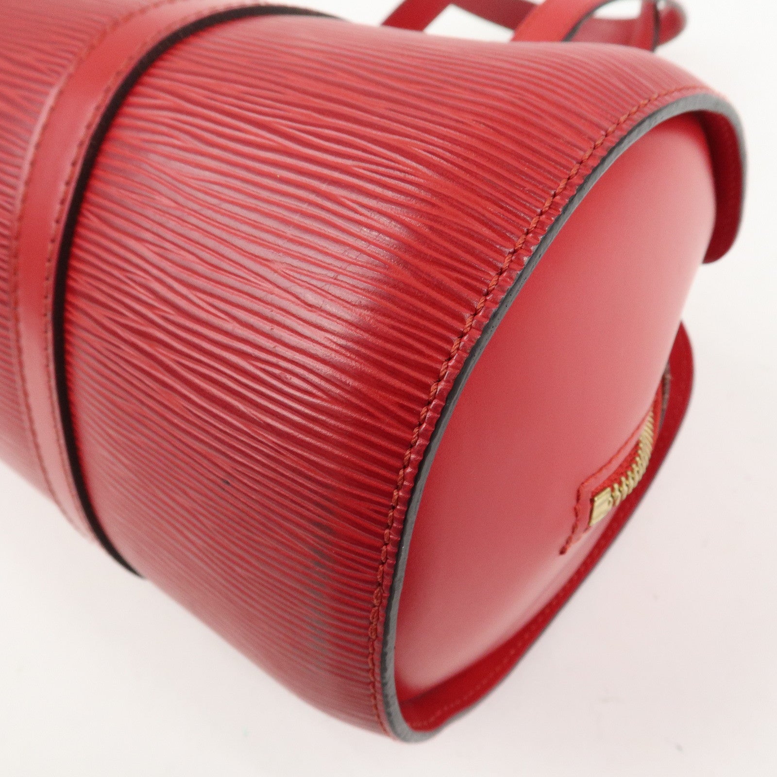 Louis Vuitton Epi Soufflot Hand Bag Castillian Red M52227