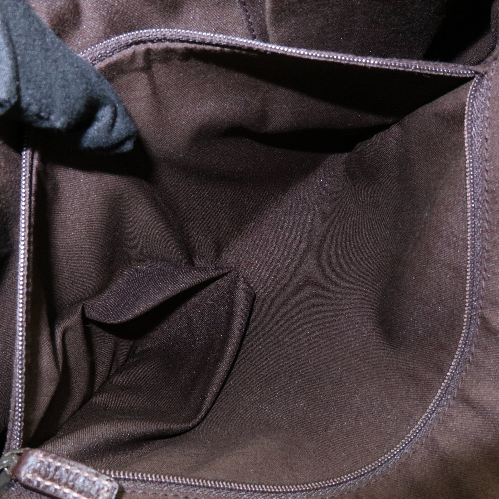 GUCCI Abbey GG Canvas Leather Front Pocket Shoulder Bag 153025