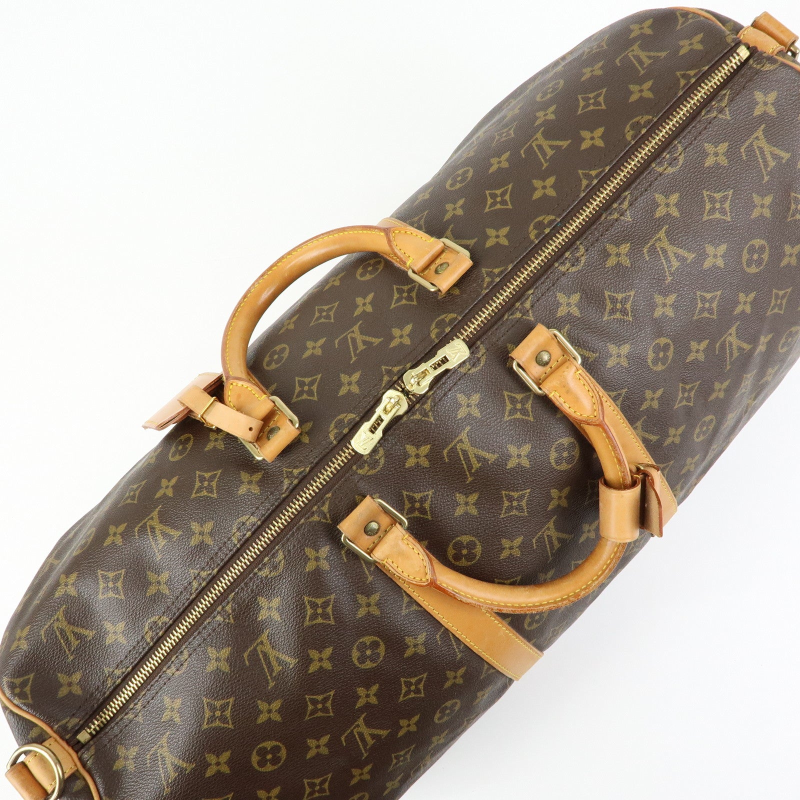 Louis Vuitton Monogram Keep All Bandouliere 55 Boston Bag M41414